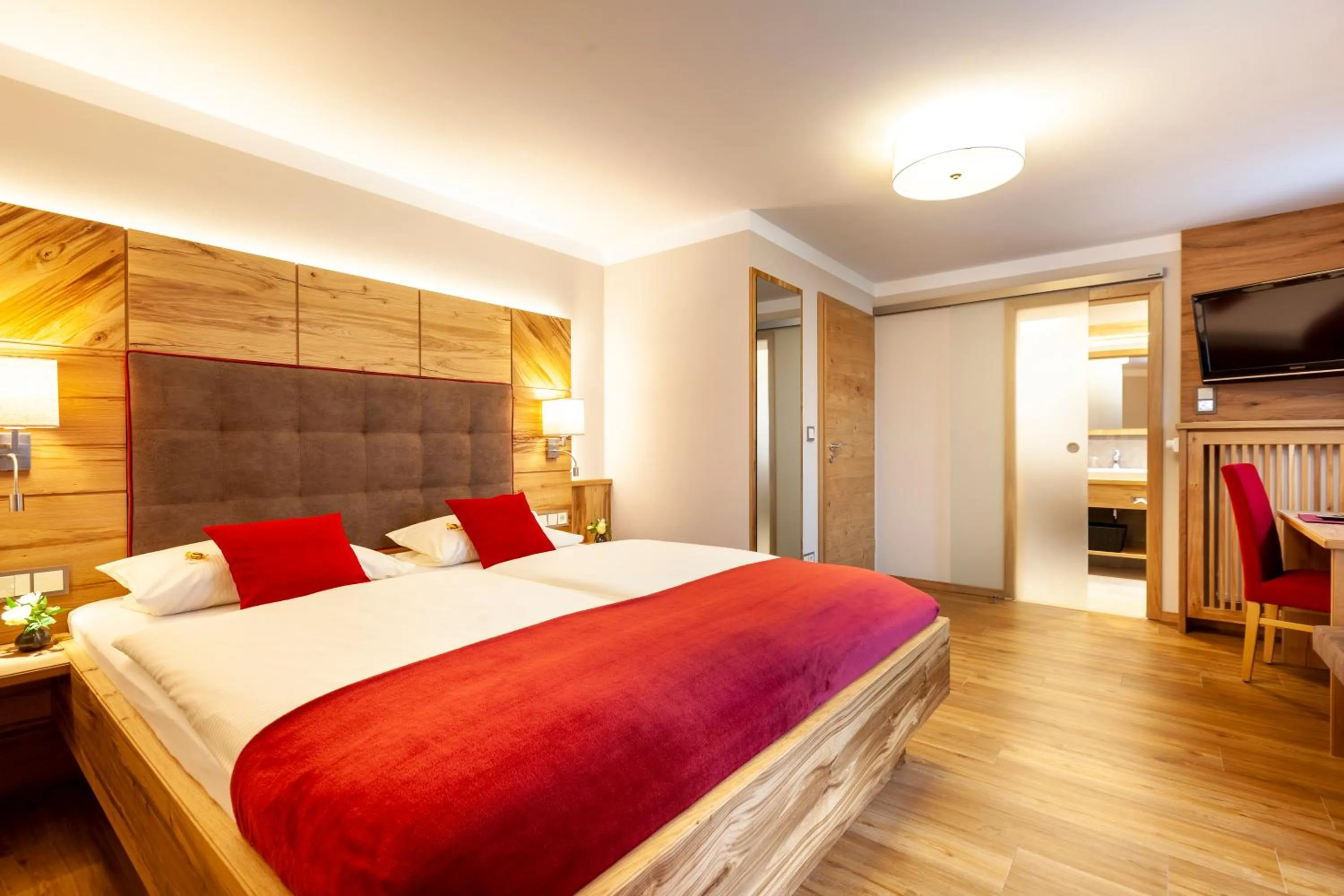 Bed in Genusshotel Hohenbogen