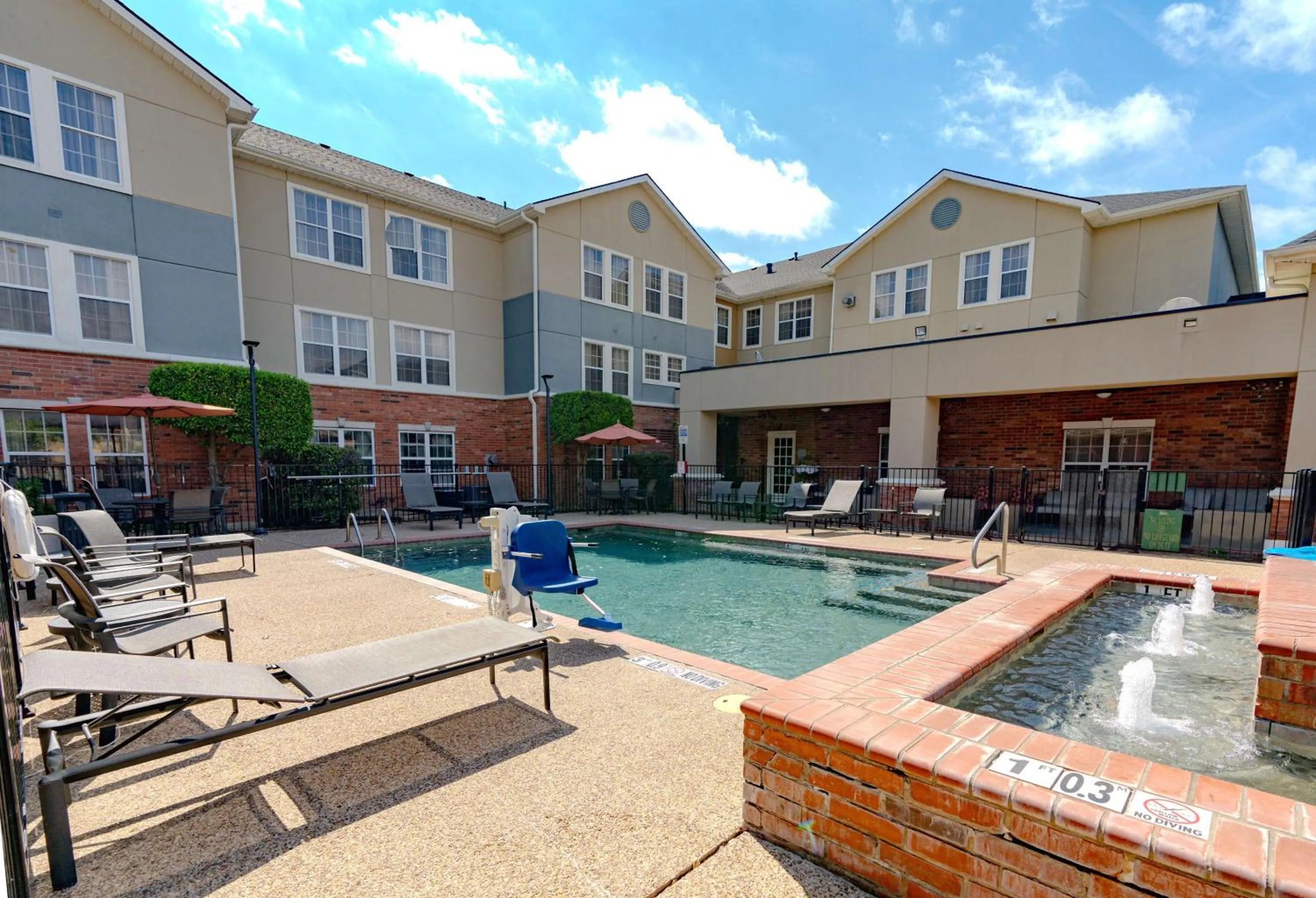 Pool view in Homewood Suites by Hilton Ft. Worth-Bedford
