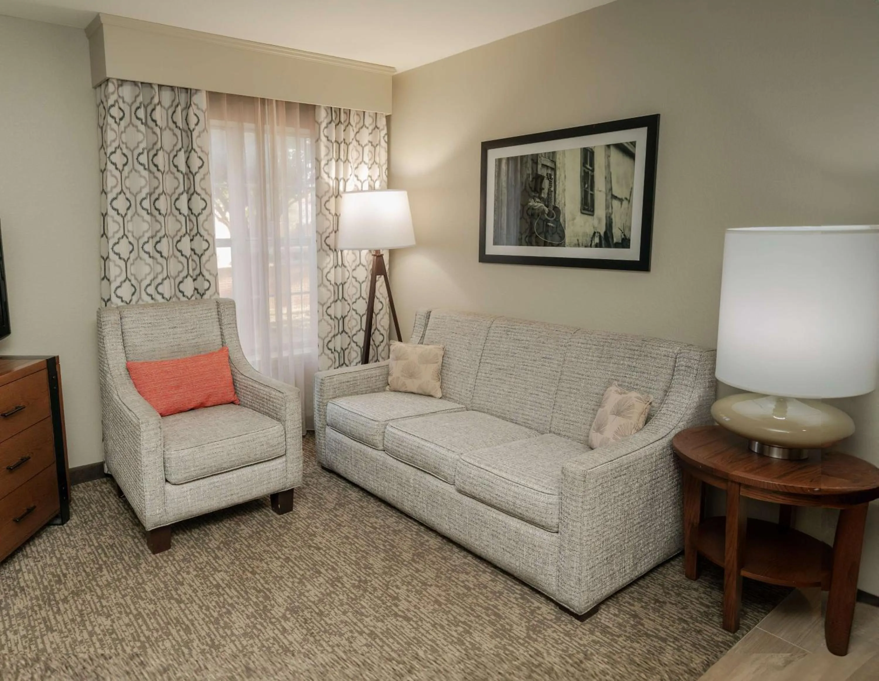 Living room in Homewood Suites by Hilton Ft. Worth-Bedford