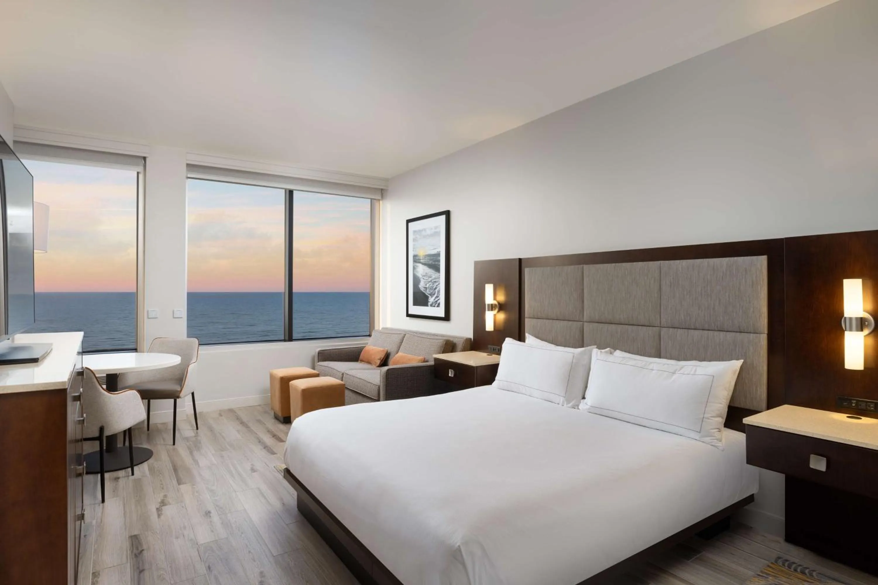 Bed in Hilton Galveston Island Resort