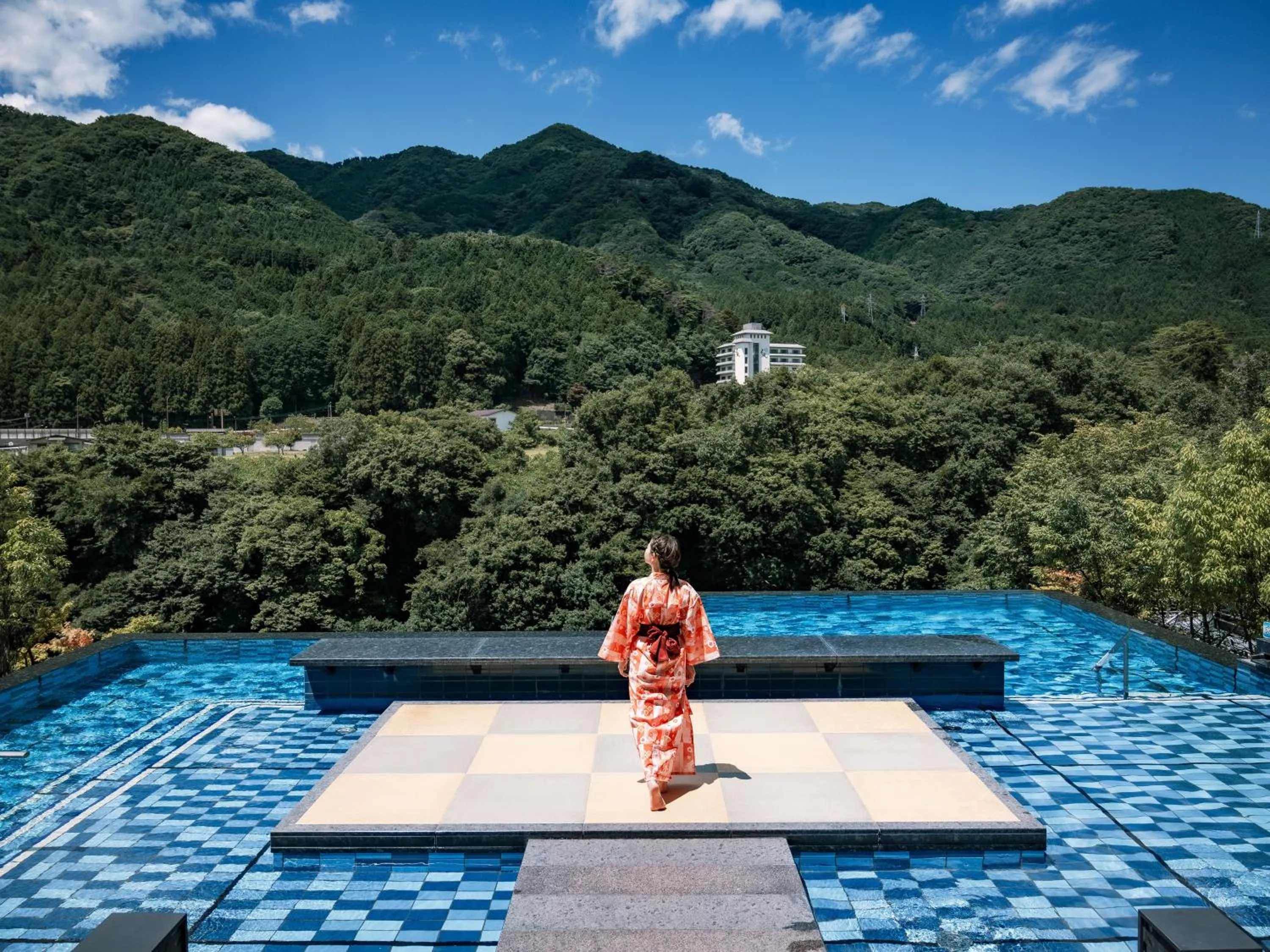 Hot Spring Bath in Kinugawa Hotel Mikazuki