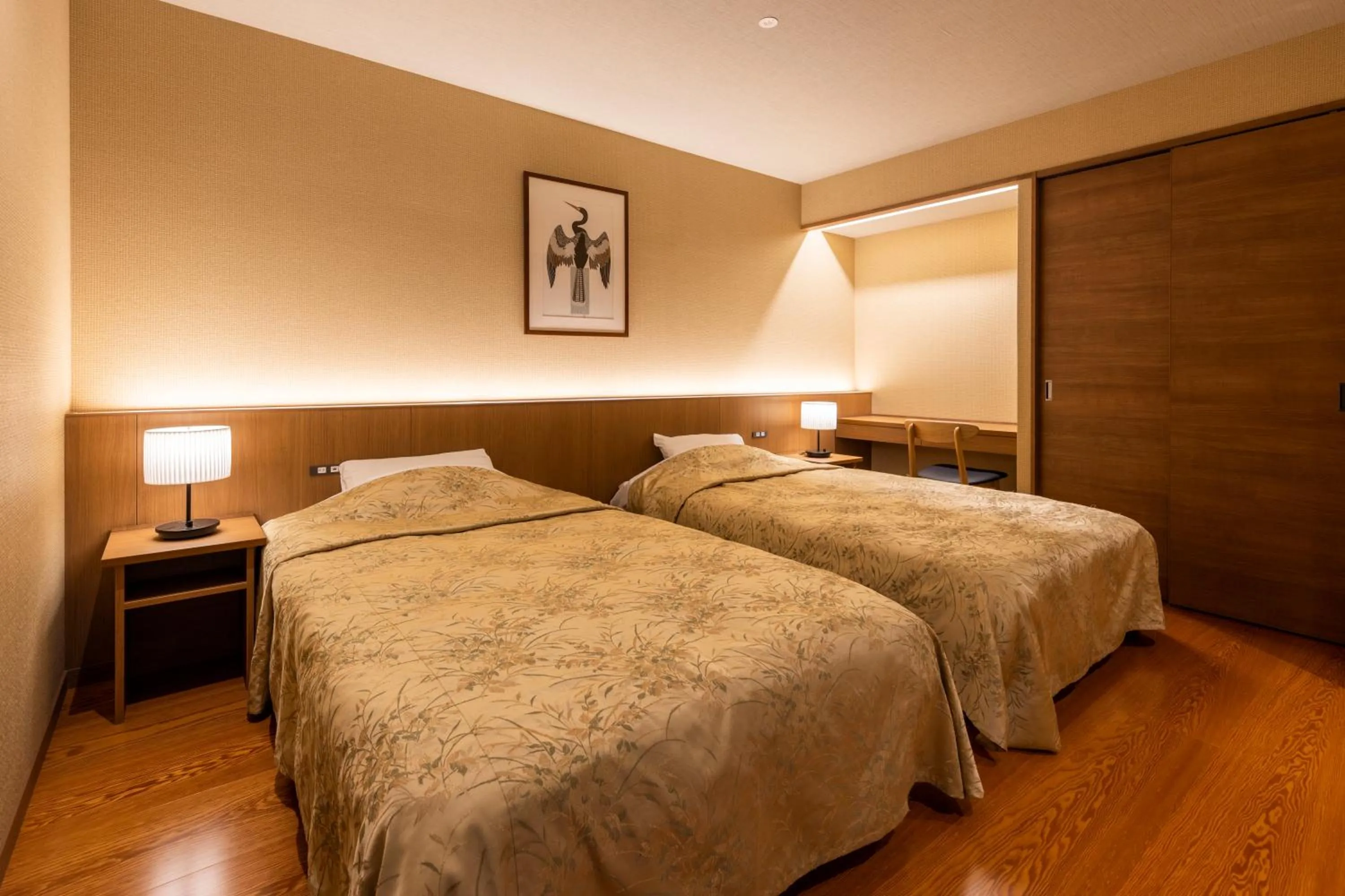 Bed in Kinugawa Hotel Mikazuki