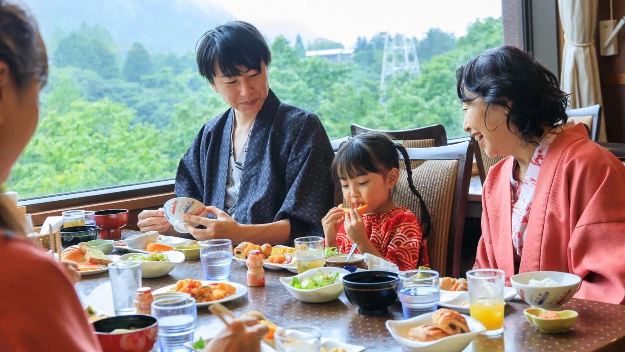 Buffet breakfast in Kinugawa Hotel Mikazuki