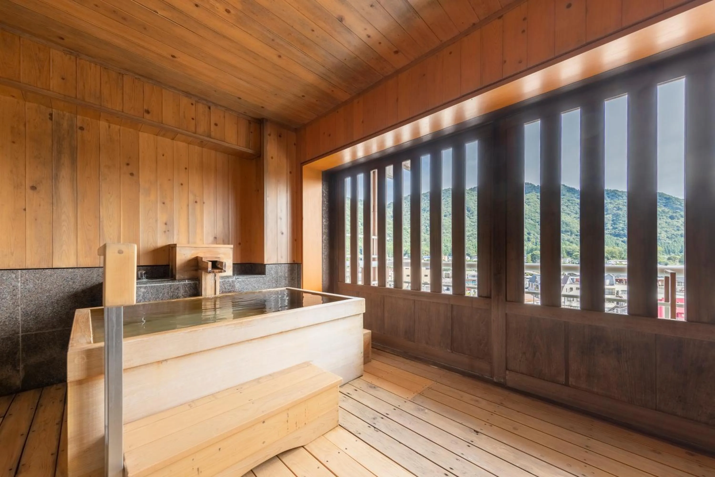 Hot Spring Bath in Kinugawa Hotel Mikazuki