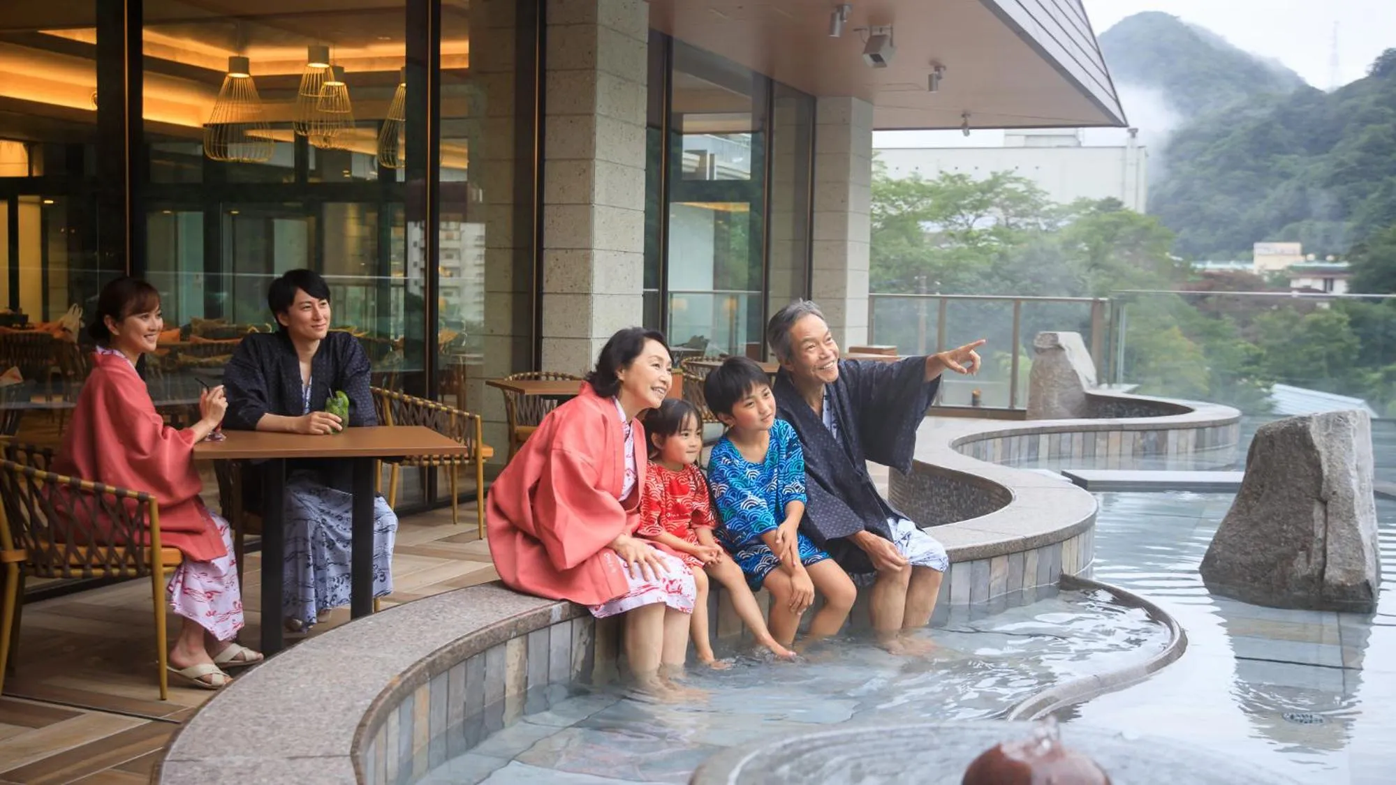Hot Spring Bath in Kinugawa Hotel Mikazuki