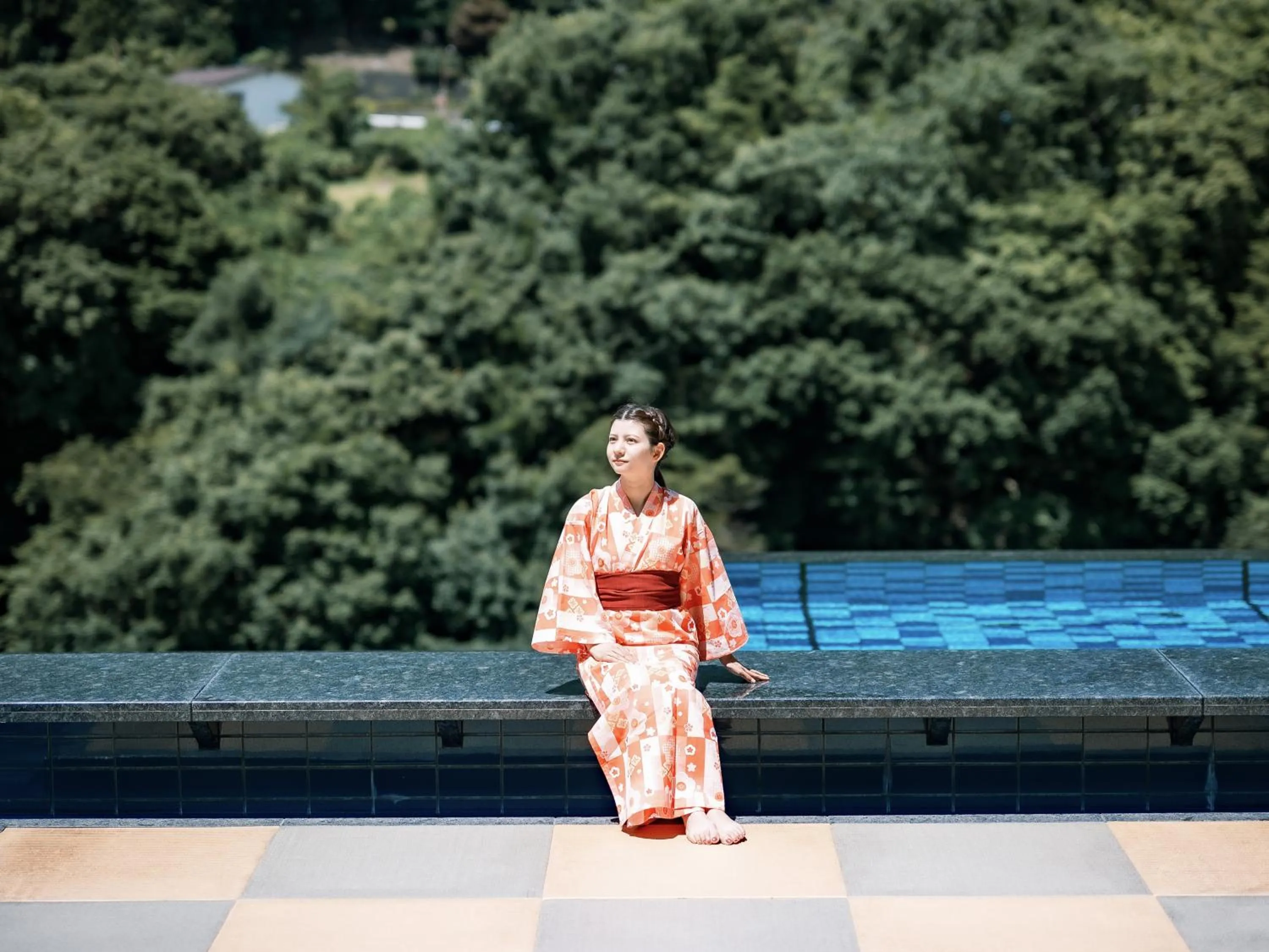 Hot Spring Bath in Kinugawa Hotel Mikazuki