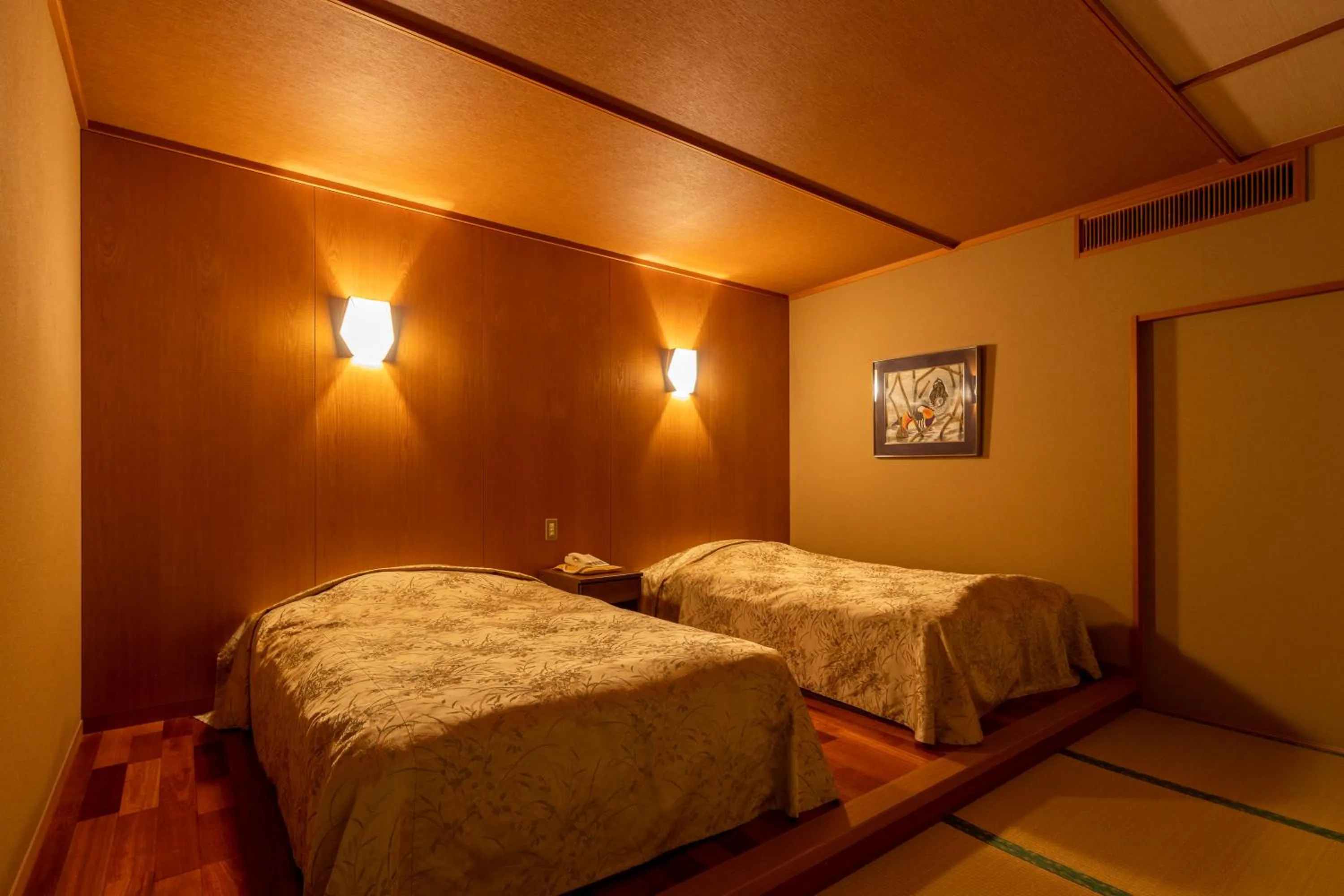 Bed in Kinugawa Hotel Mikazuki