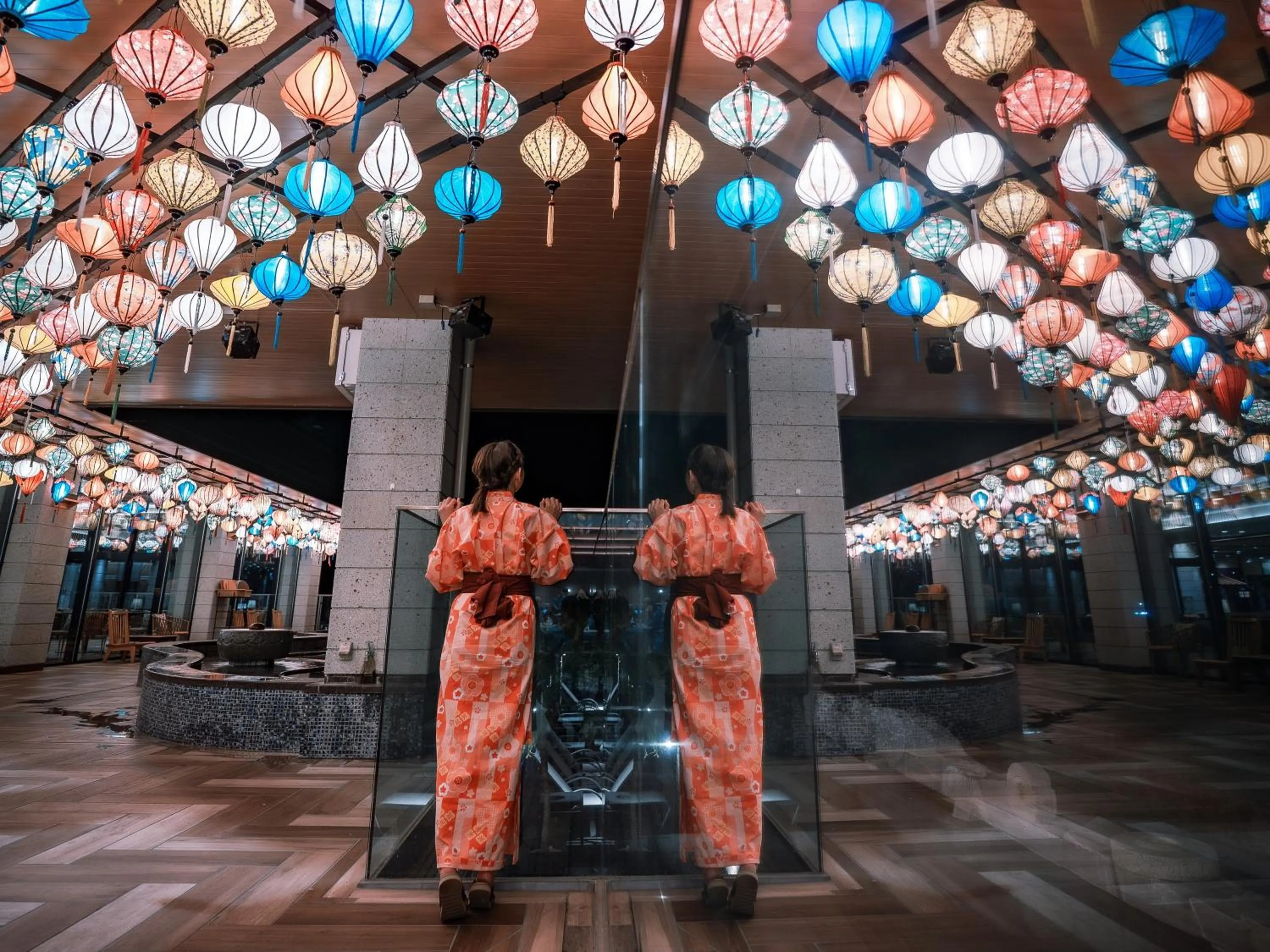 Hot Spring Bath in Kinugawa Hotel Mikazuki