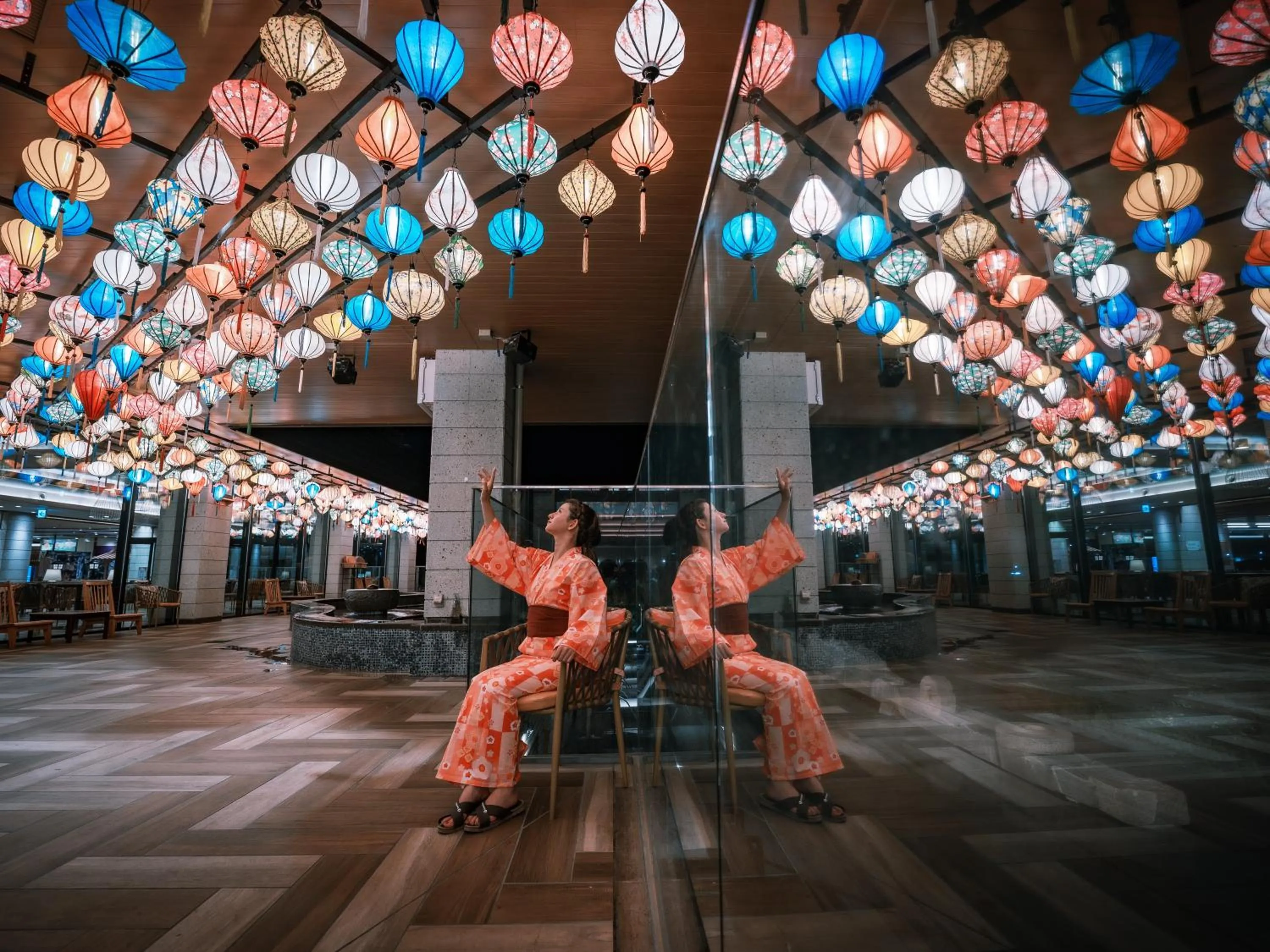 Hot Spring Bath in Kinugawa Hotel Mikazuki