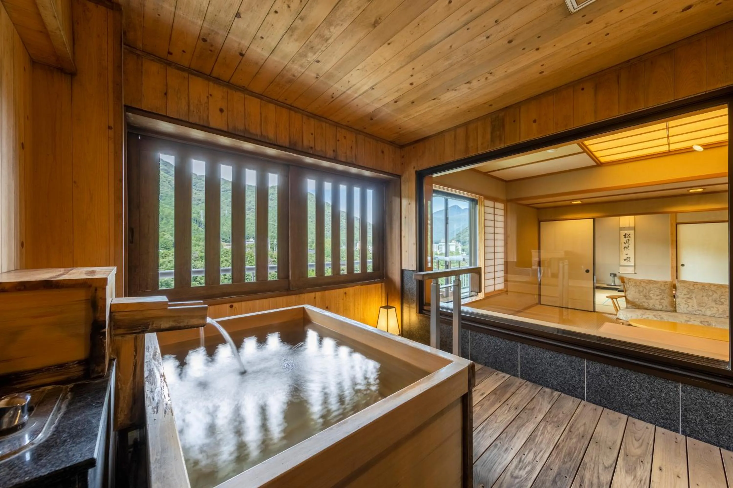 Hot Spring Bath in Kinugawa Hotel Mikazuki