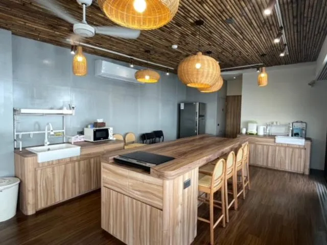 Kitchen or kitchenette in Green Inn Kaohsiung