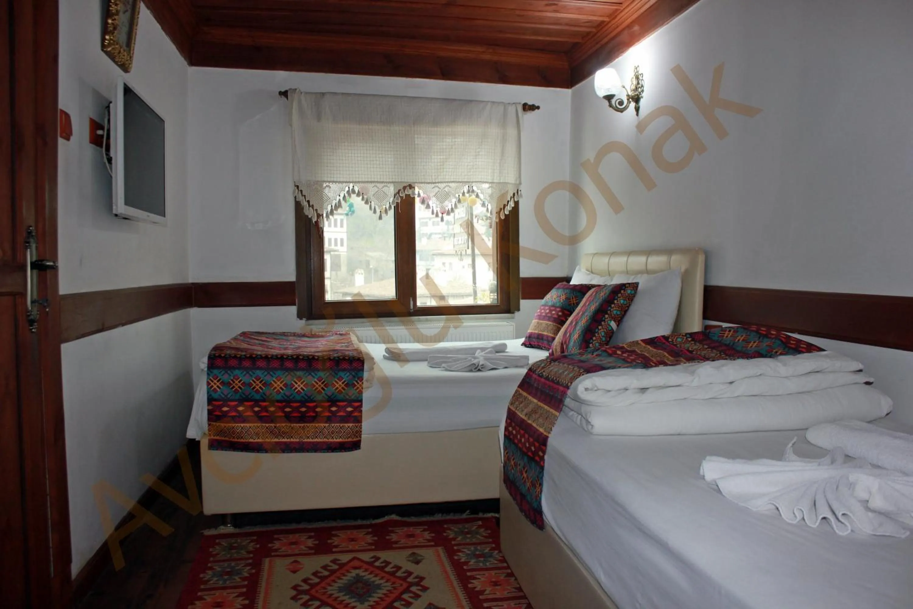 Bed in Avcıoğlu Konak Otel