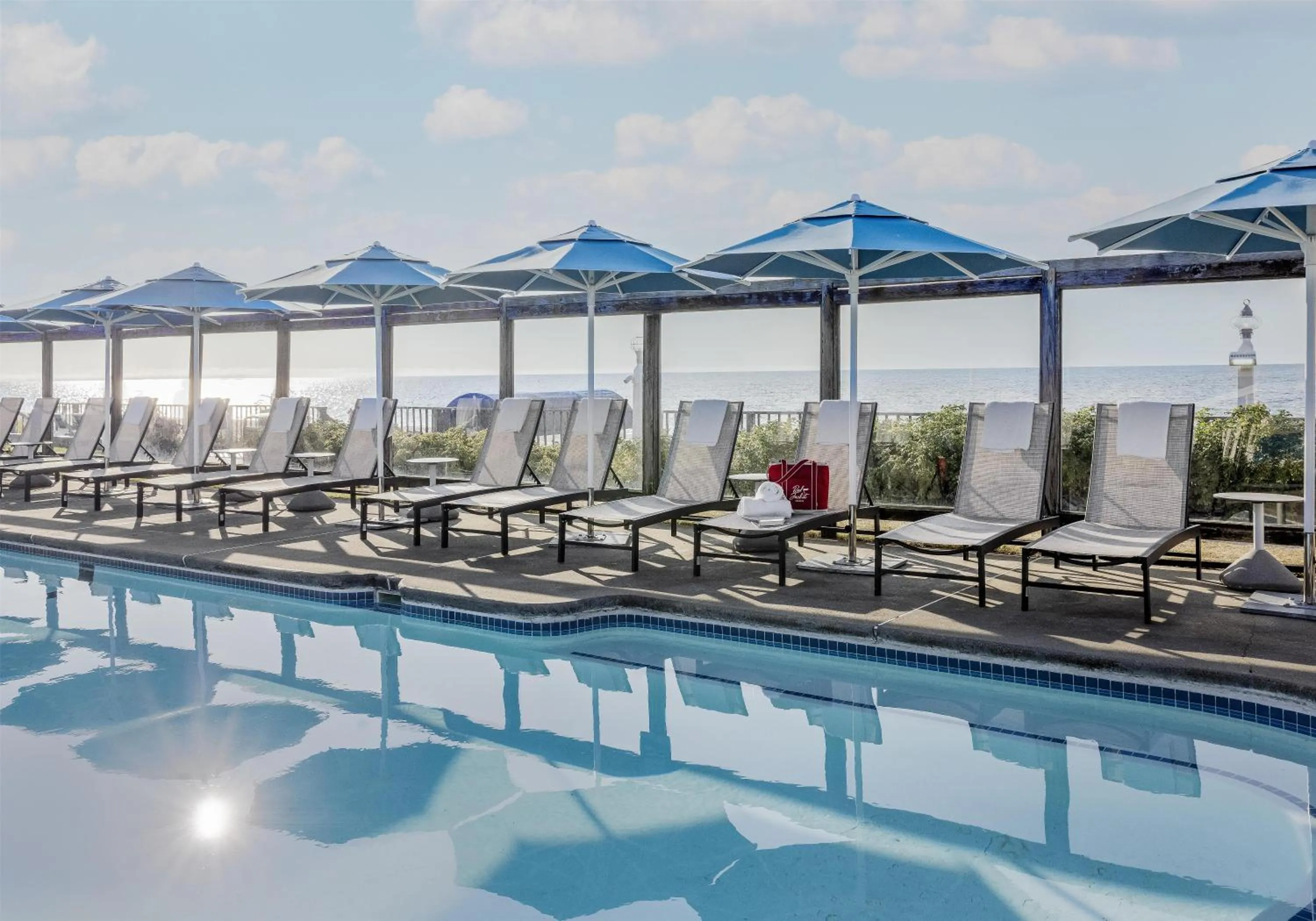 Pool view in Blue Water Resort