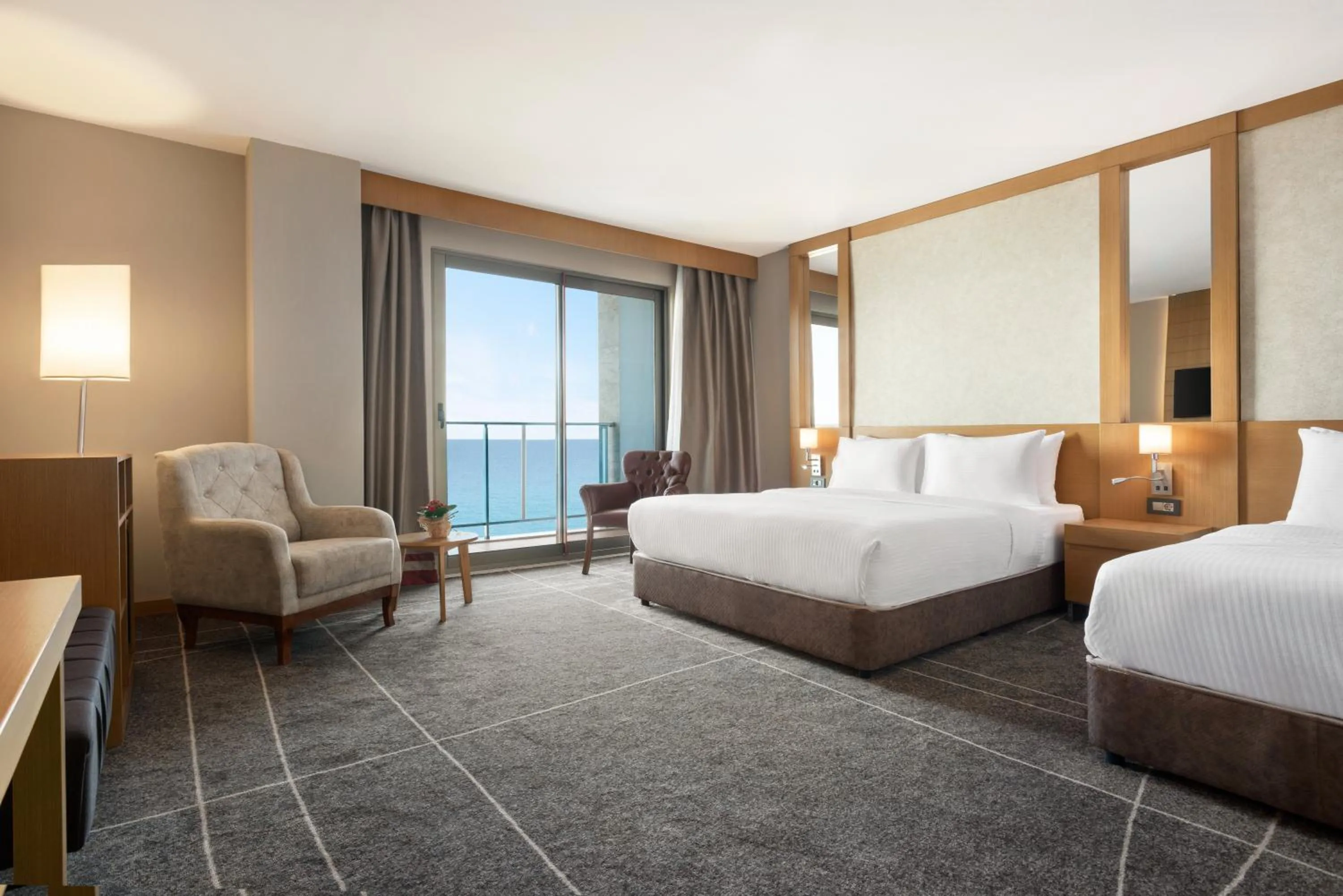 Sea view, Bed in Ramada Resort by Wyndham Unye