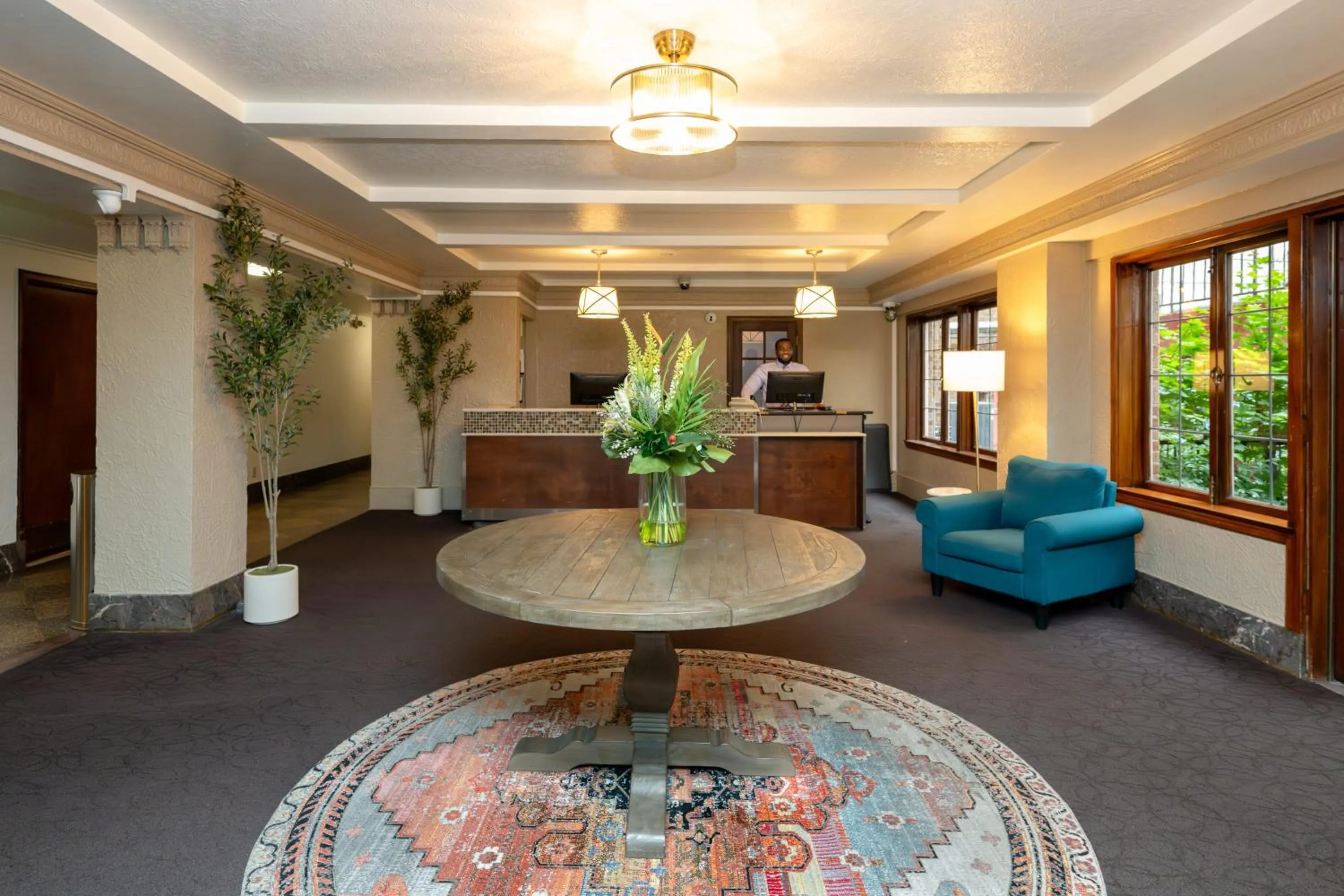 Lobby or reception in The Inn at Virginia Mason
