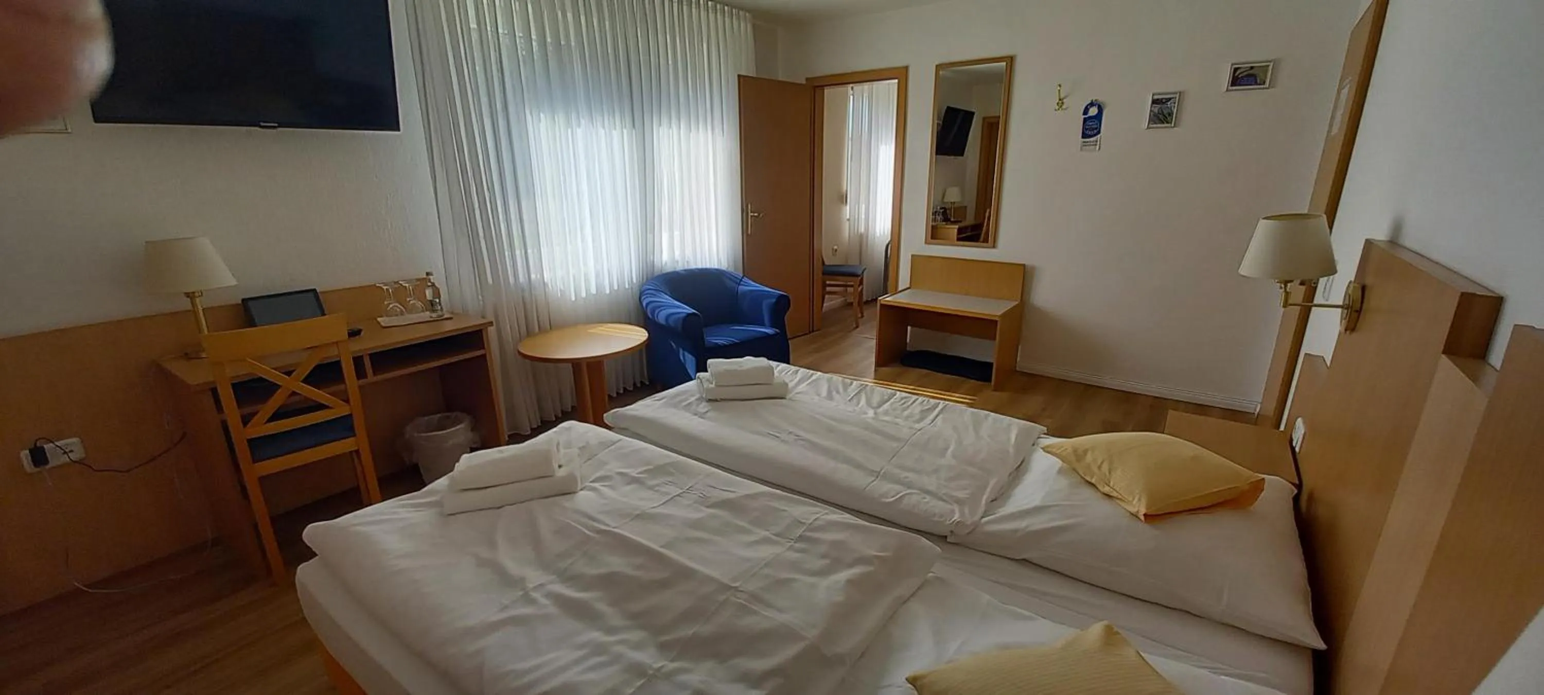 Bed in Kräuterhotel & Restaurant Heidejäger