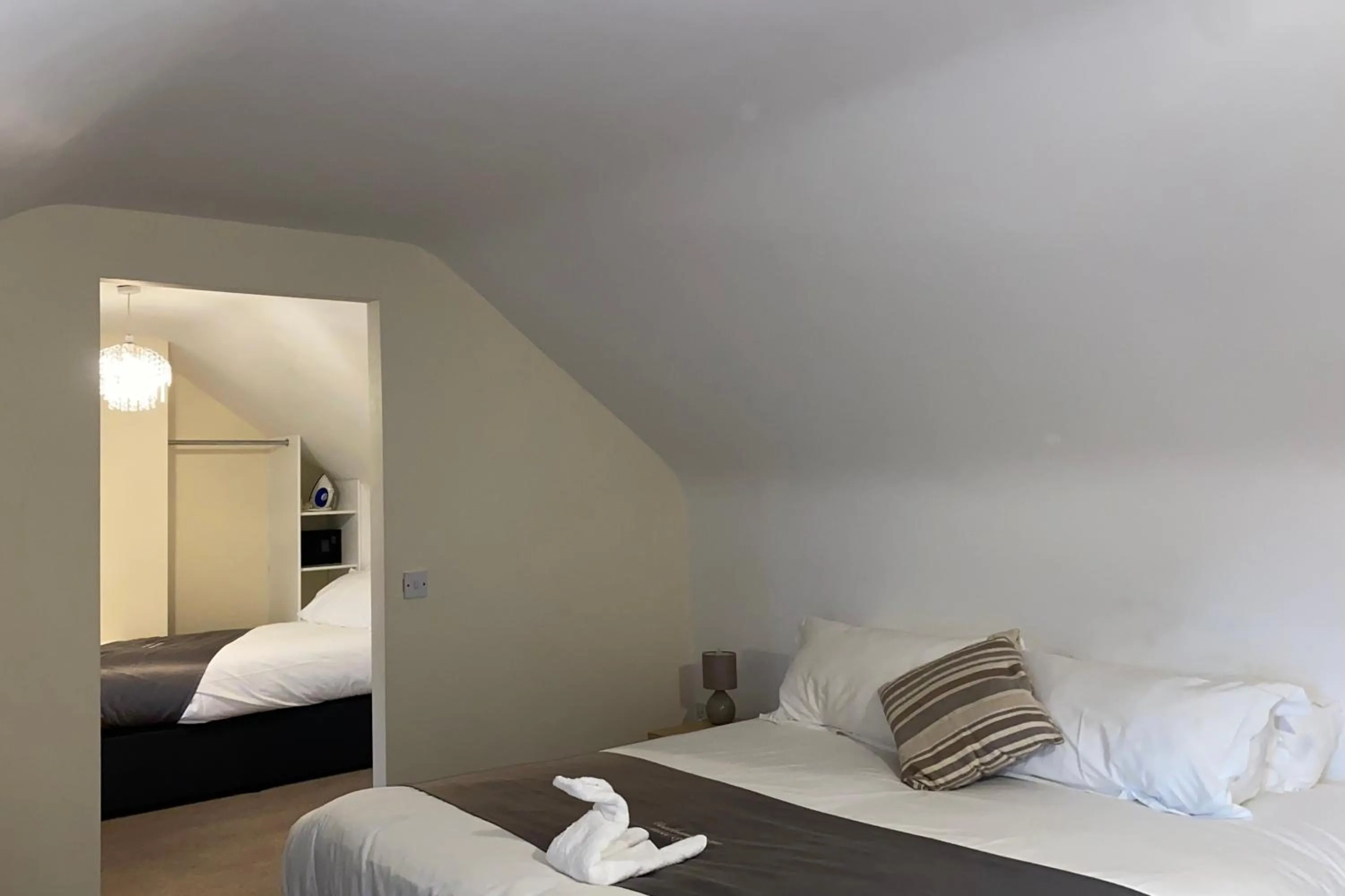 Bed in Woodhouse Farm Lodge