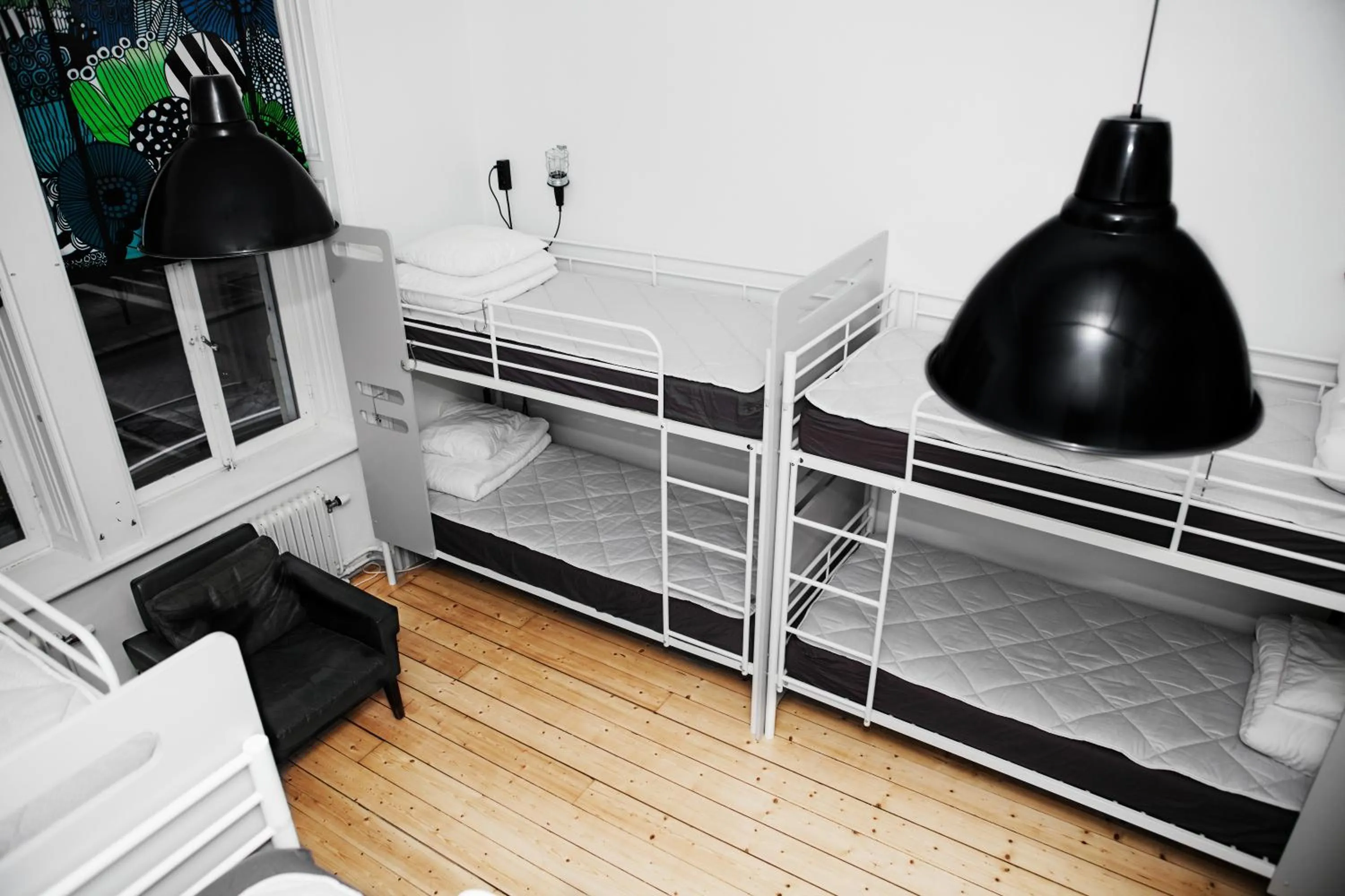 Decorative detail, Bed in City Backpackers Hostel