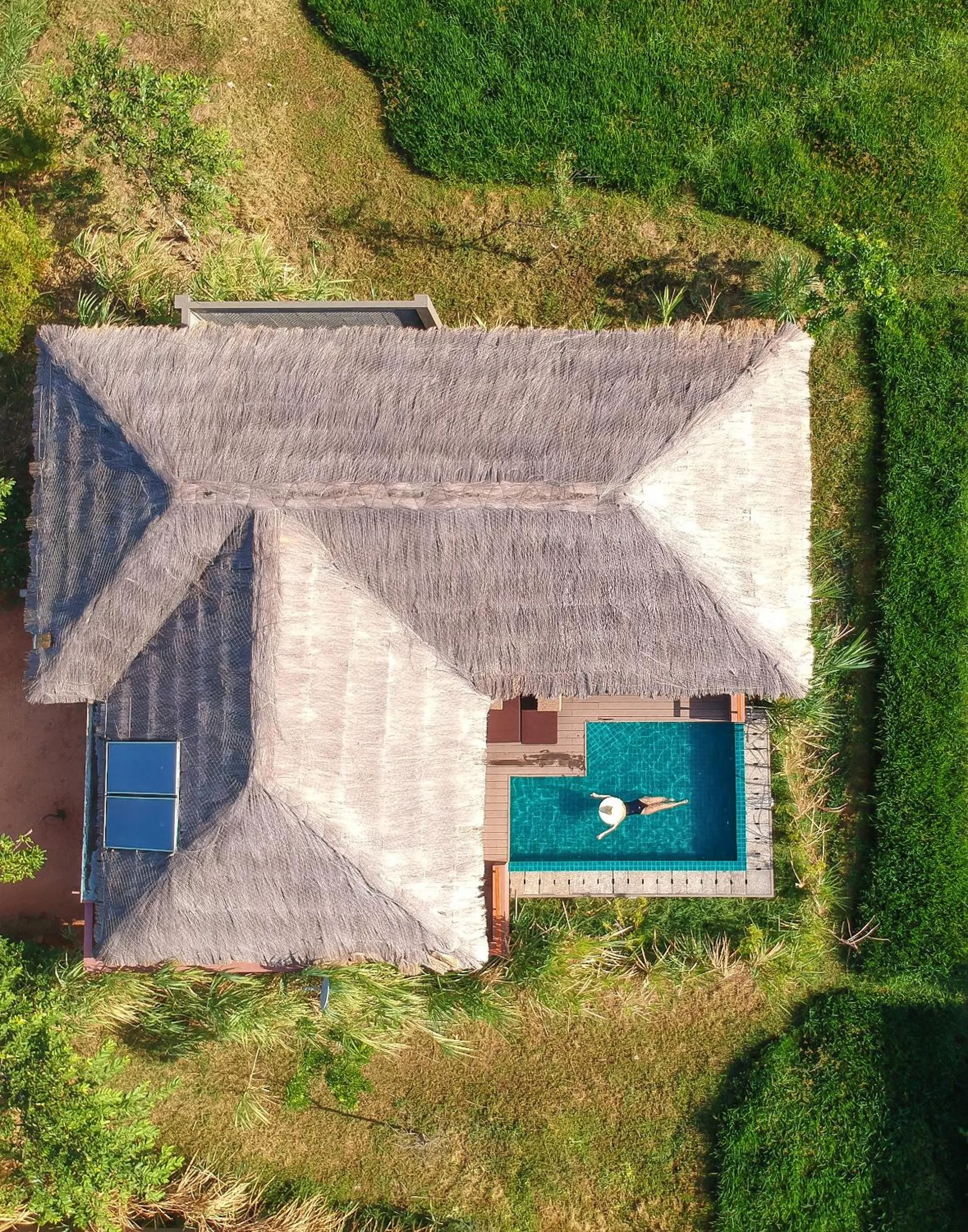 Bird's eye view in Water Garden Sigiriya