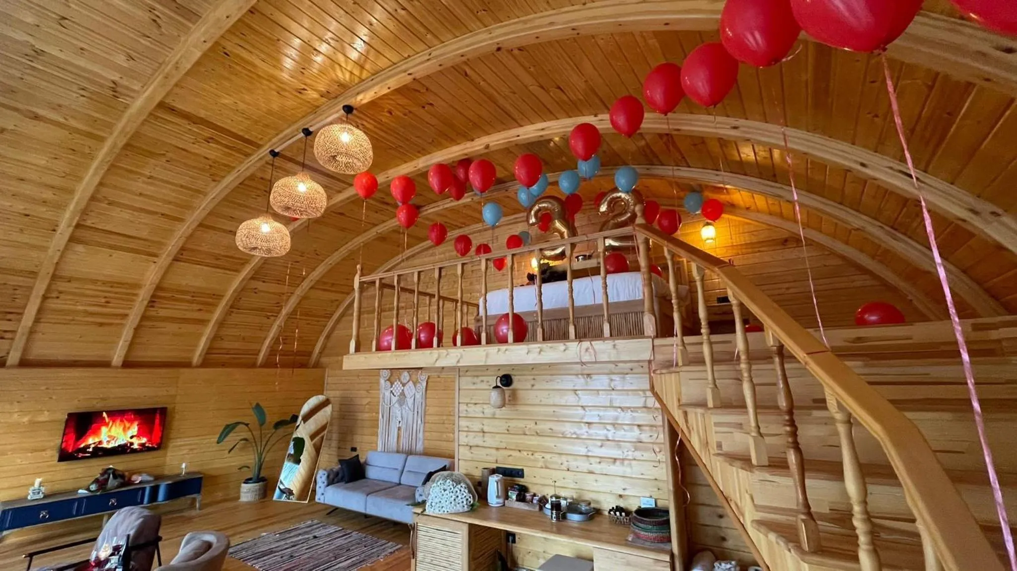 Seating area in Seaview Faralya