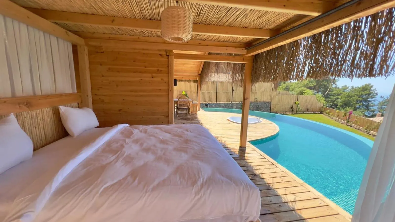 Patio, Bed in Seaview Faralya