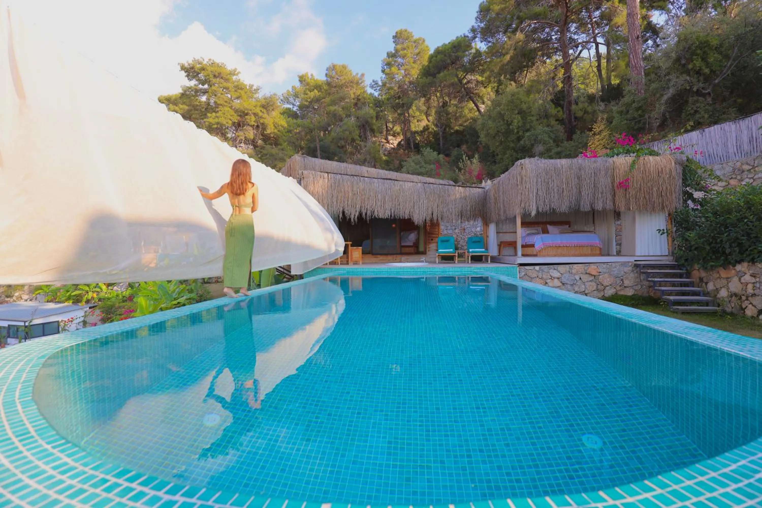 Pool view in Seaview Faralya