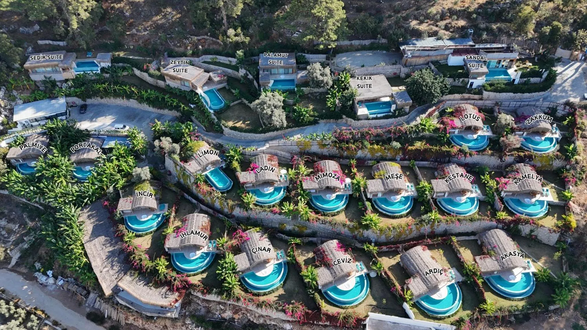 Bird's eye view in Seaview Faralya