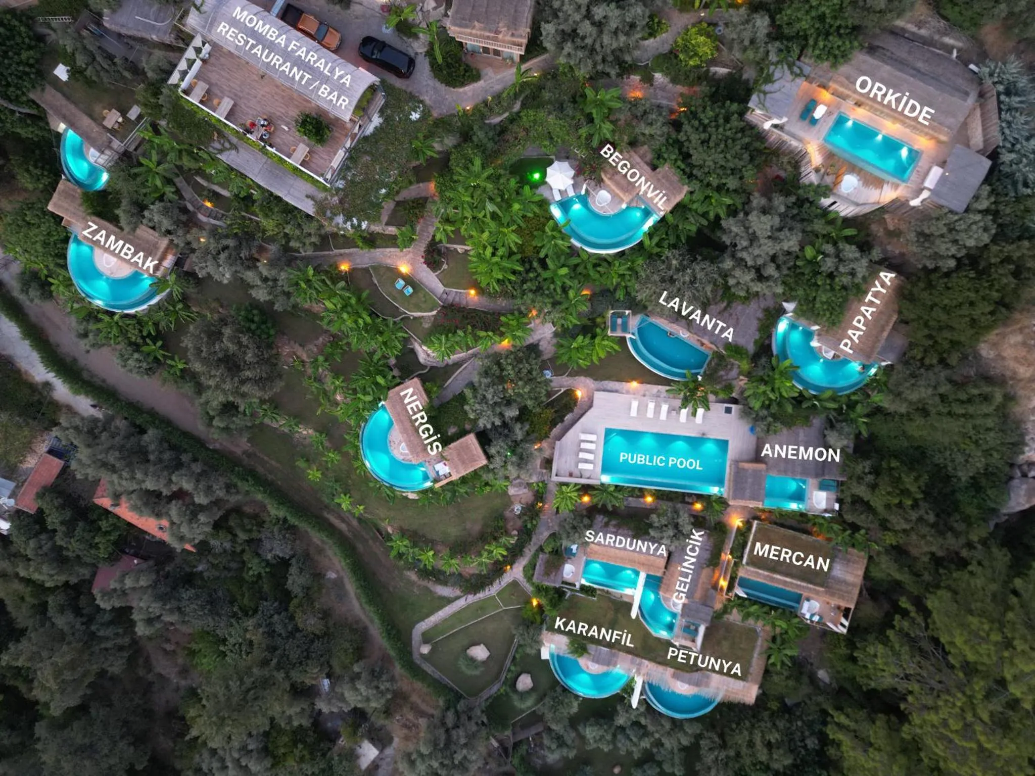 Bird's eye view in Seaview Faralya