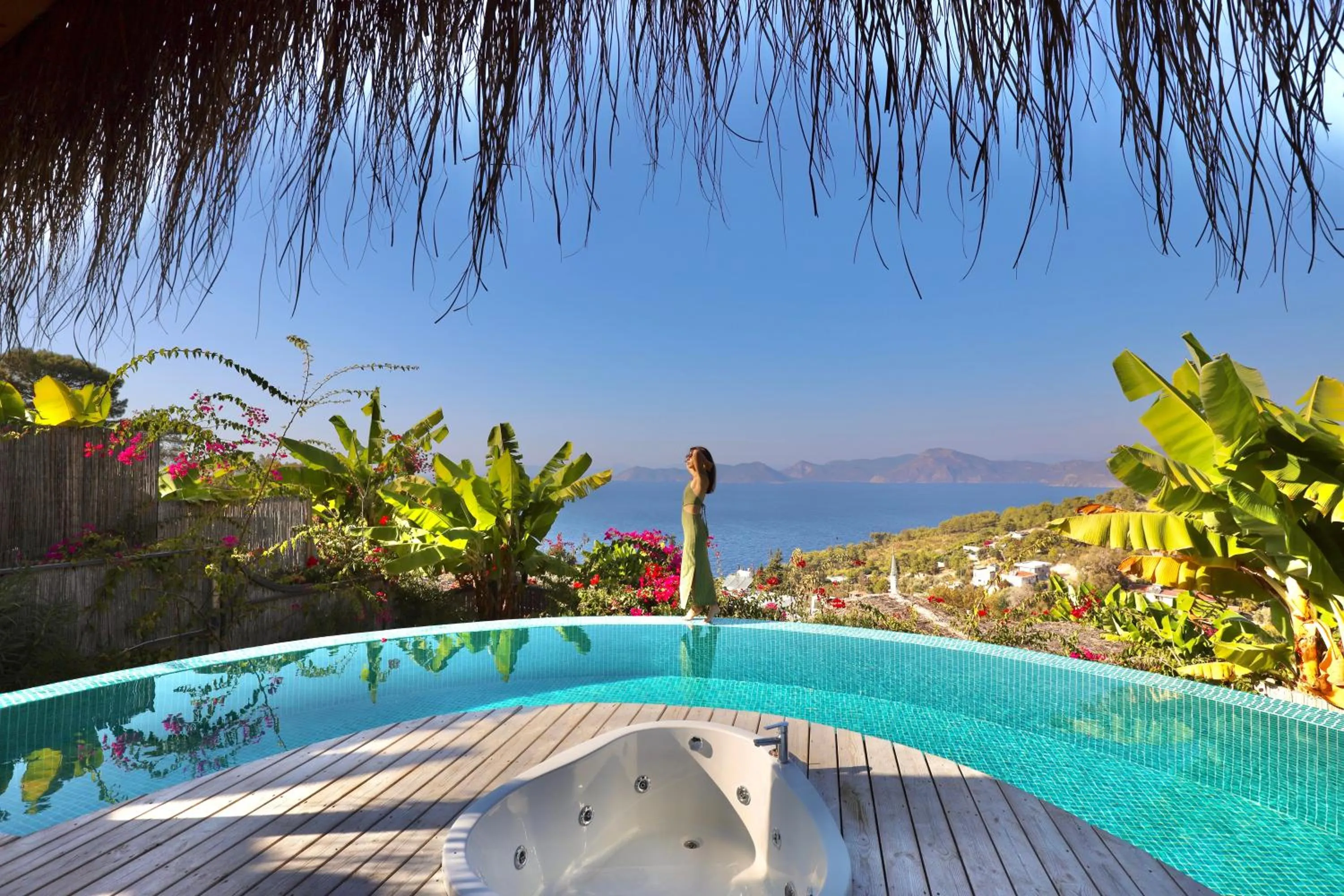 Pool view in Seaview Faralya