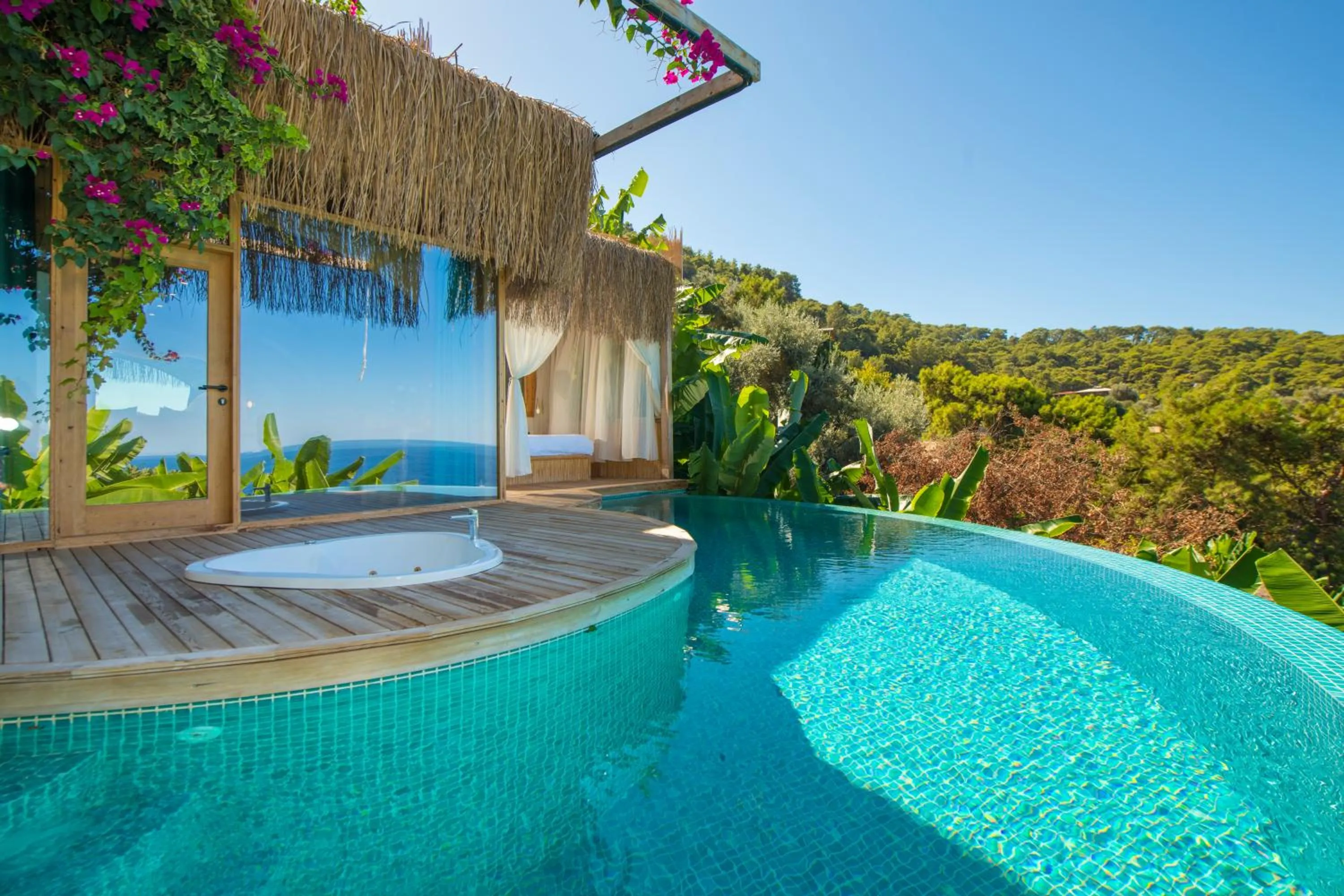 Pool view in Seaview Faralya