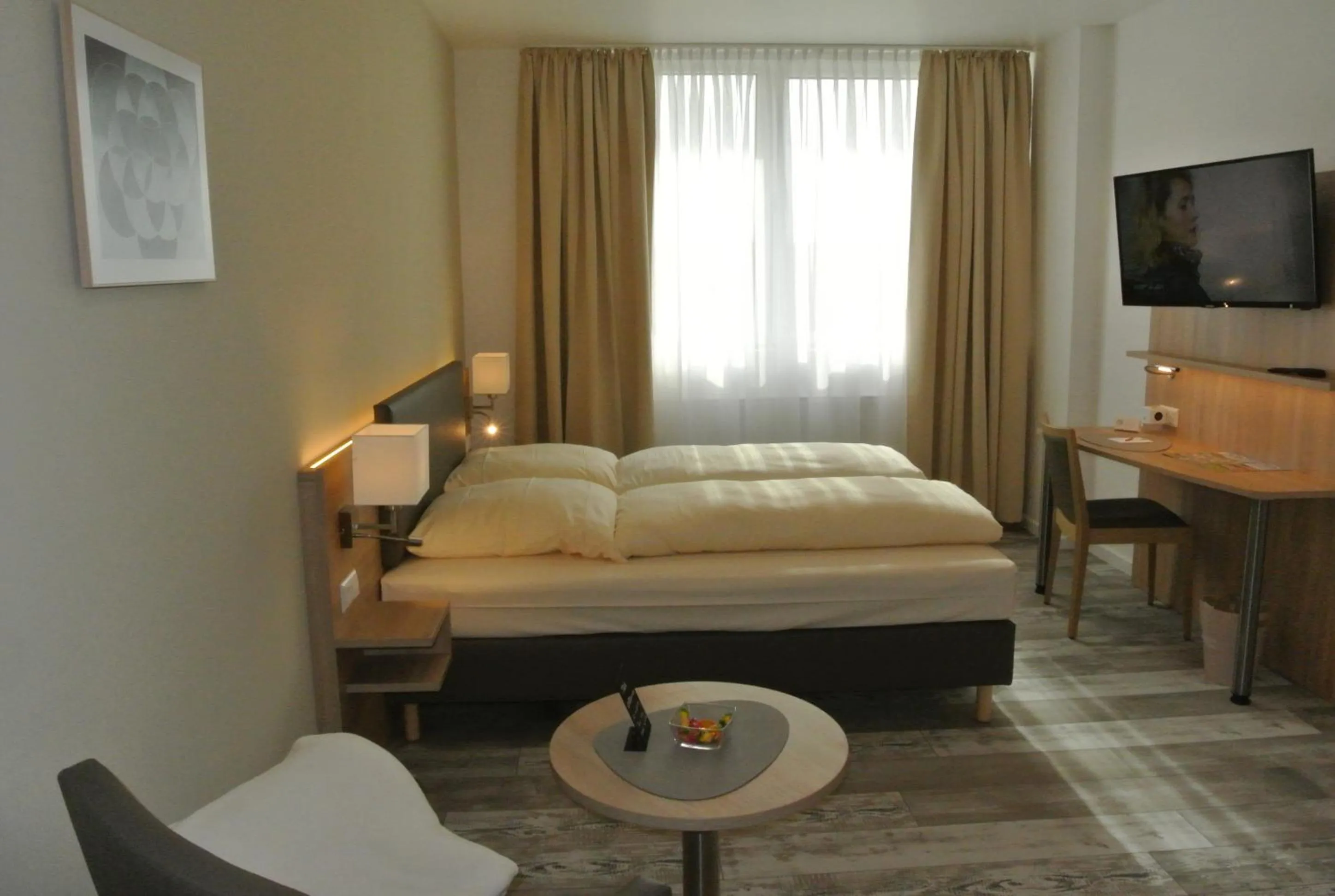 Living room, Bed in Kemnater Hof Apartments