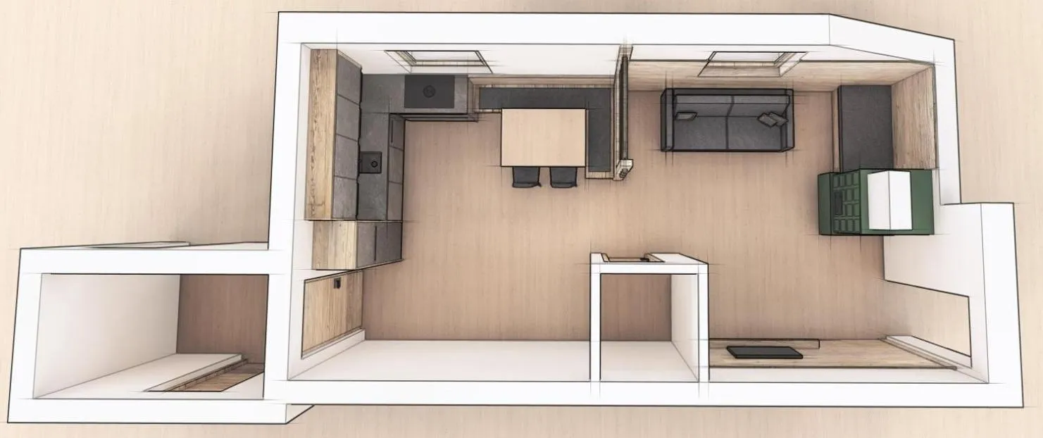 Decorative detail in Apartments Riega