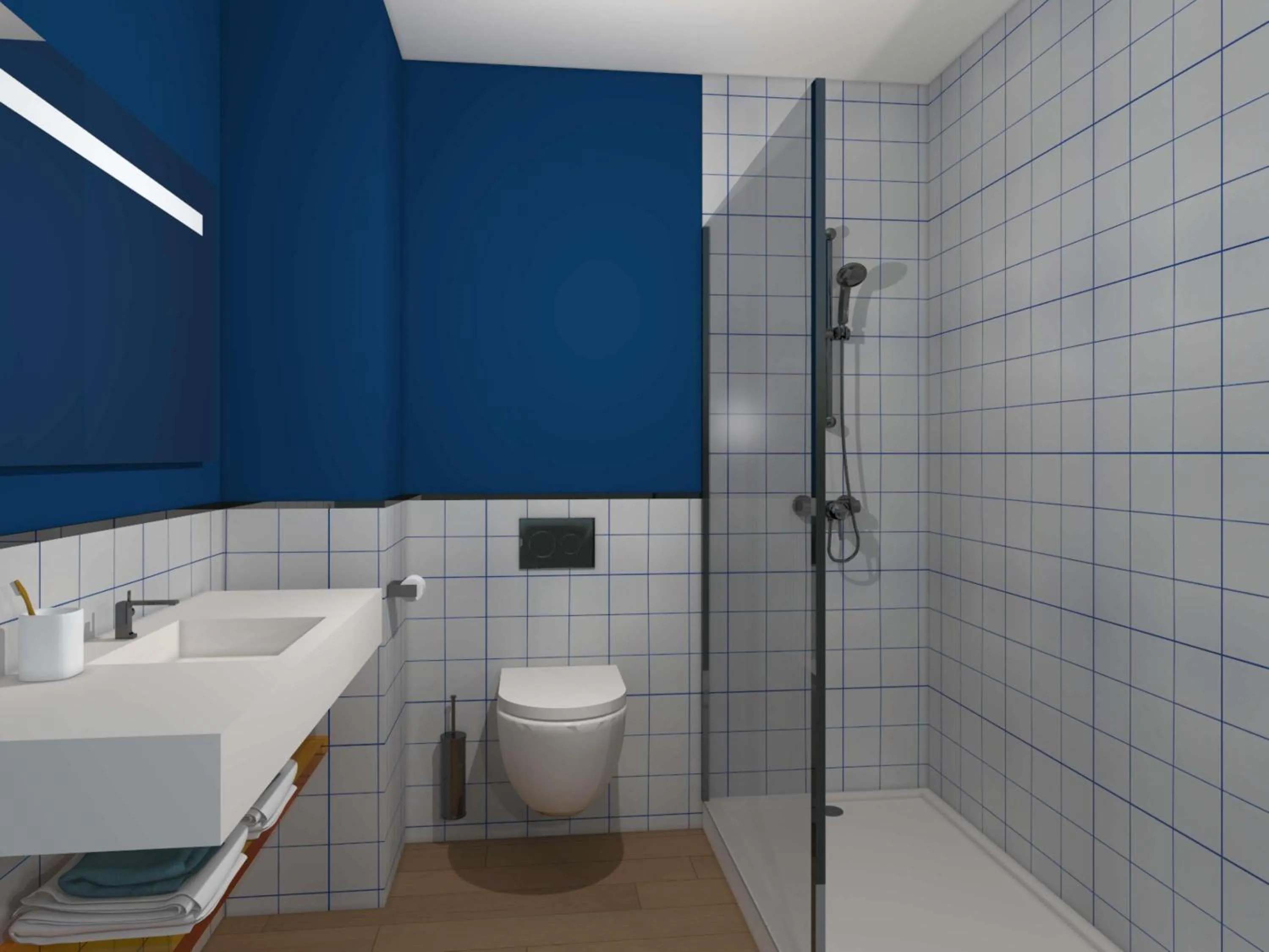 Bedroom in ibis Styles Morlaix