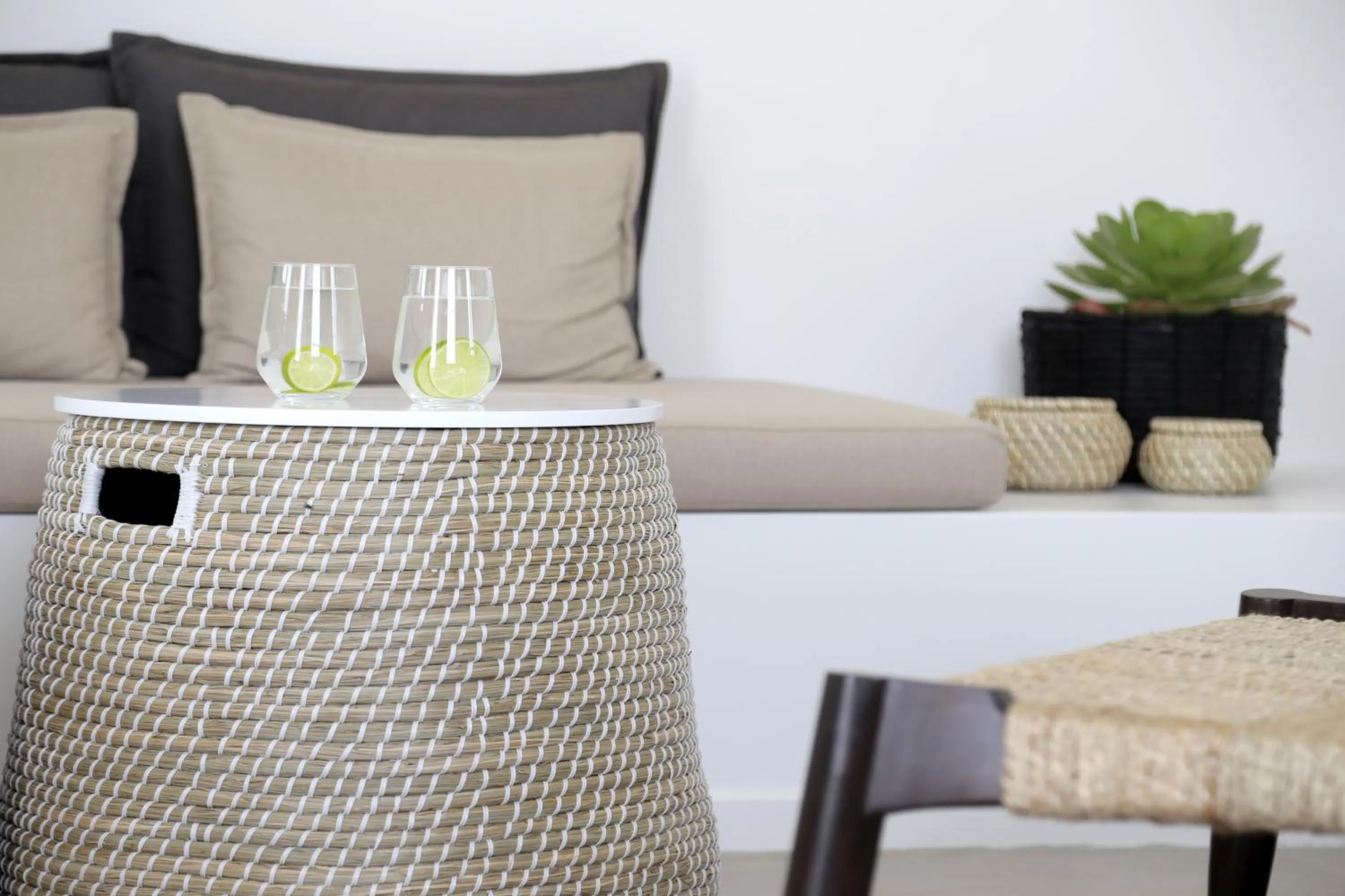 Living room in Vino Houses Santorini