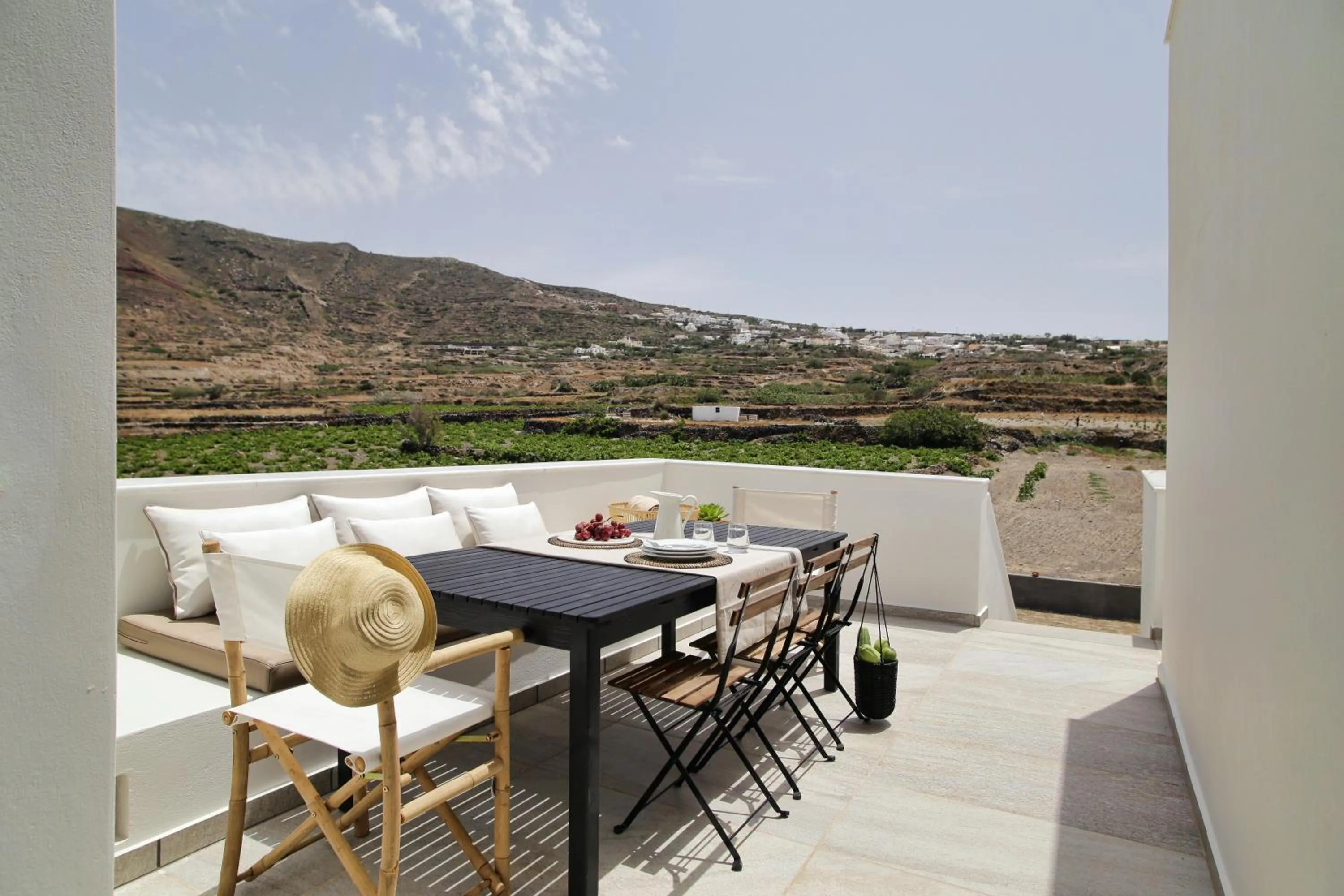 Patio in Vino Houses Santorini