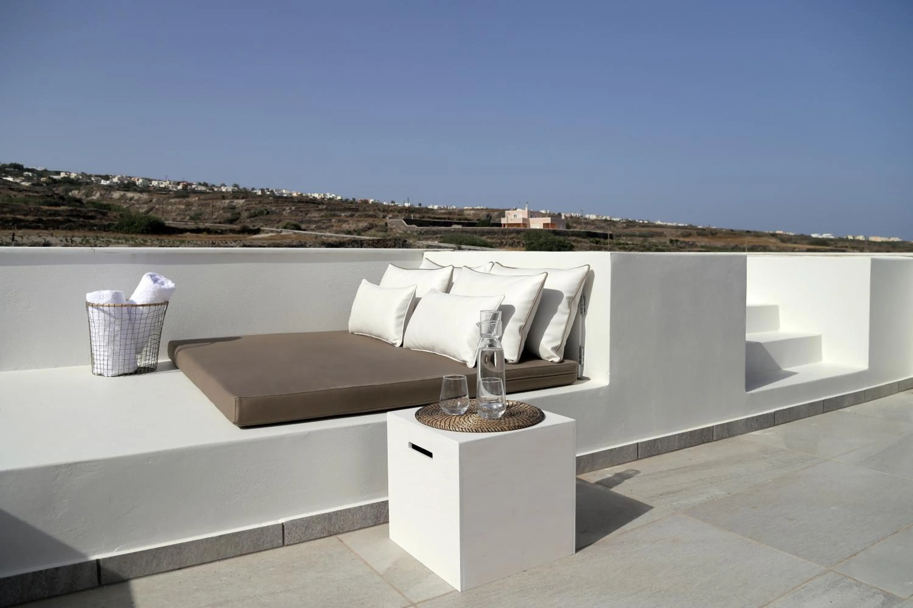 Patio in Vino Houses Santorini