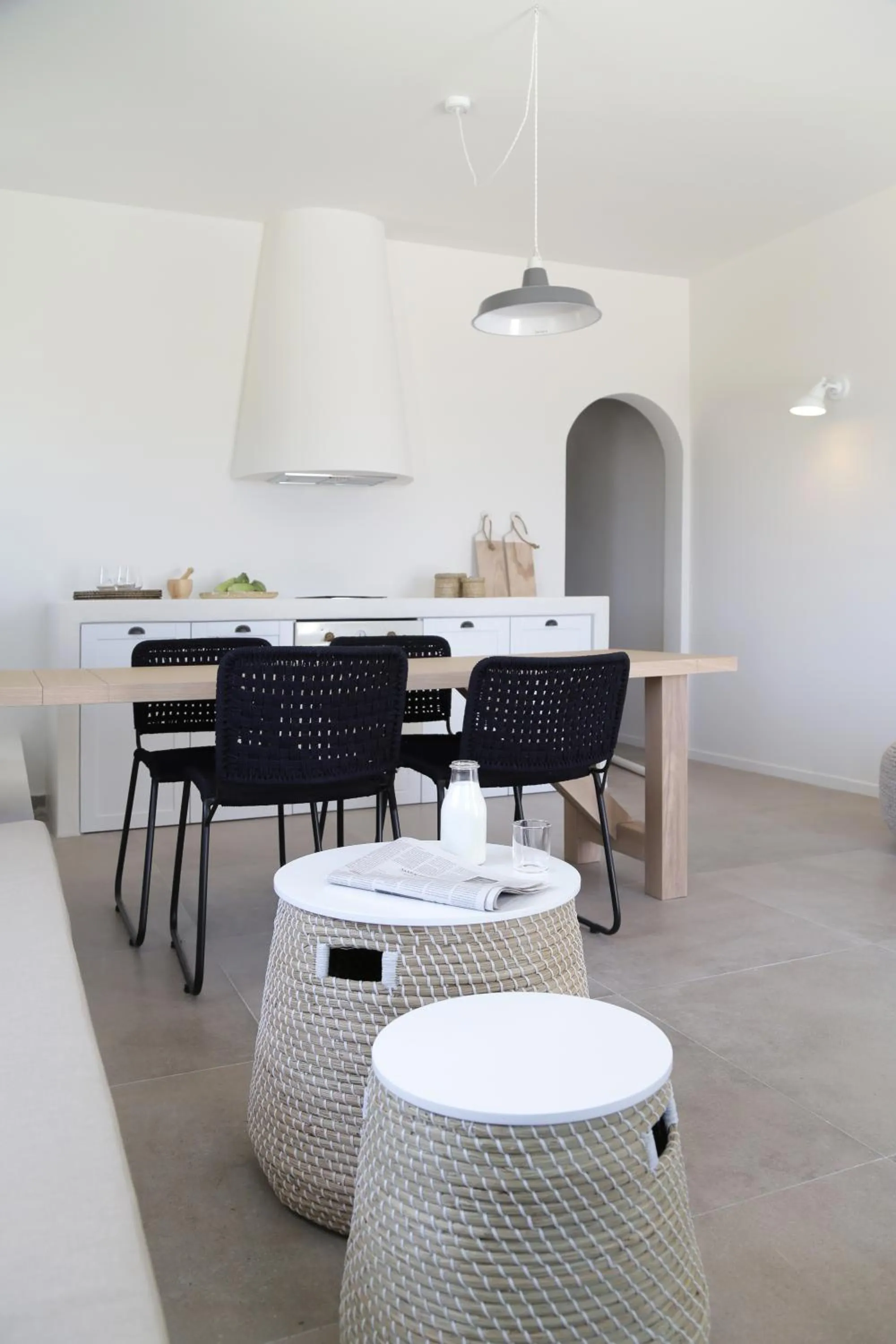 Living room in Vino Houses Santorini