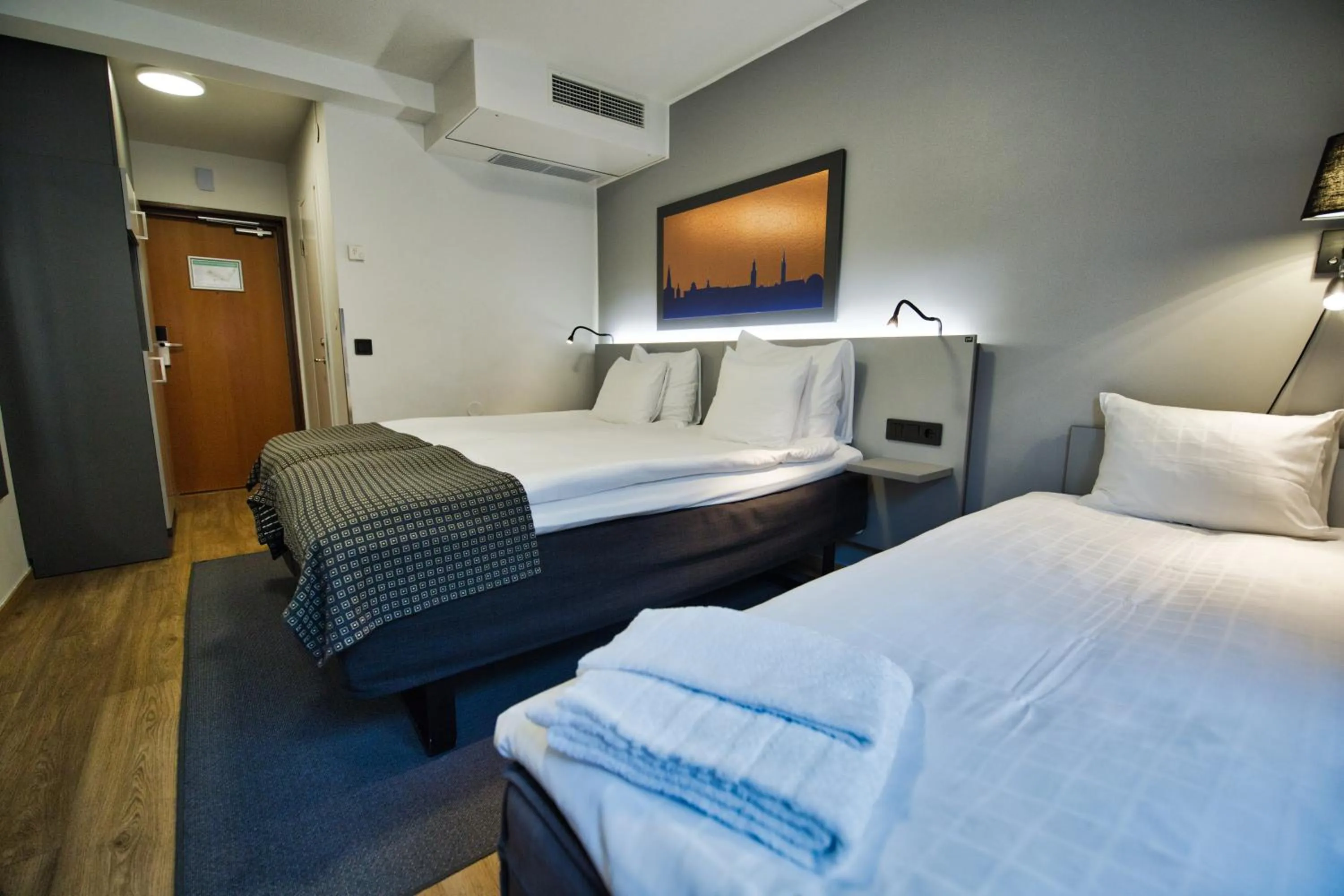 Bed in Hotel Birger Jarl