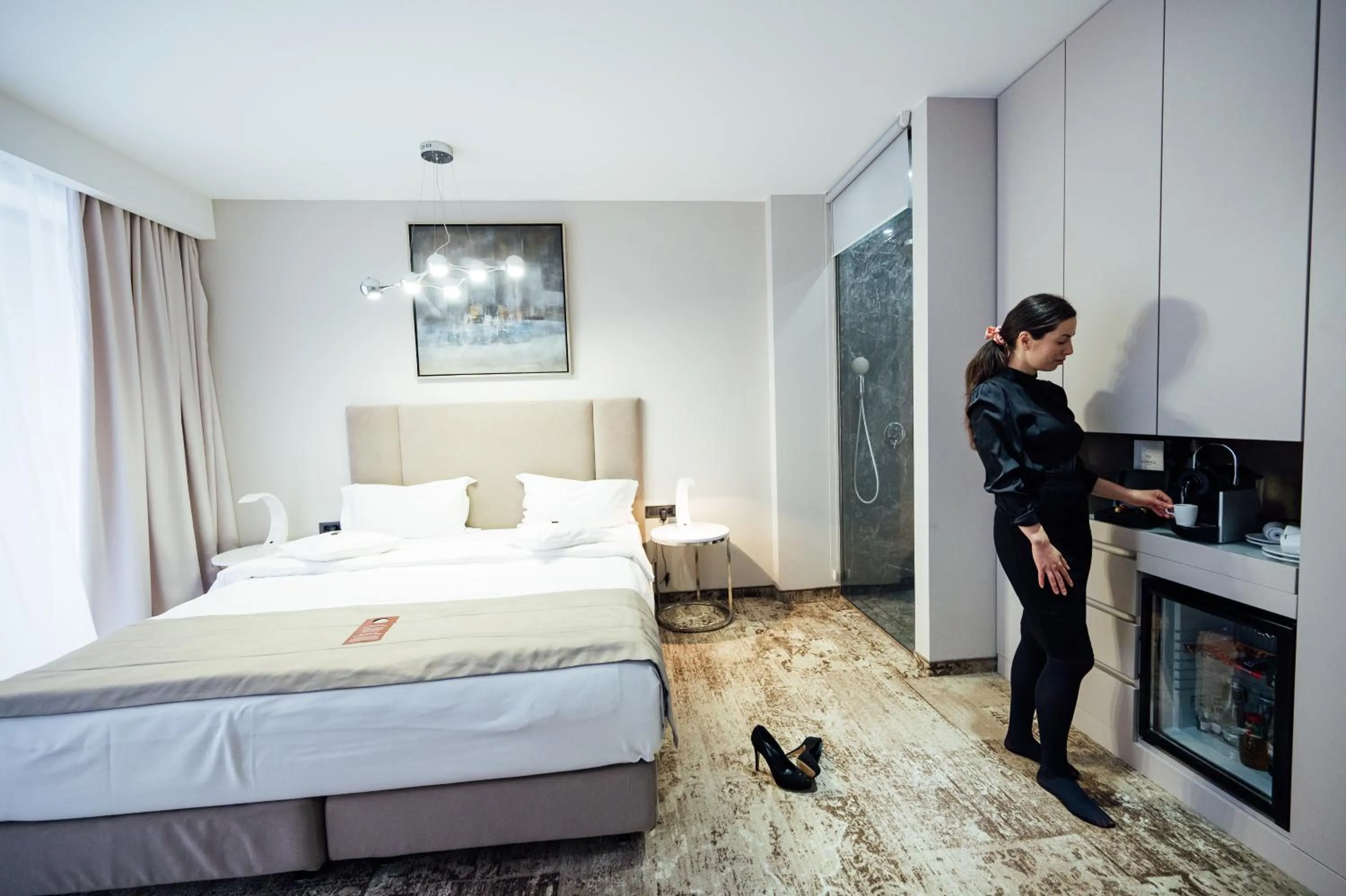 Bed in Fabesca Boutique Hotel & SPA