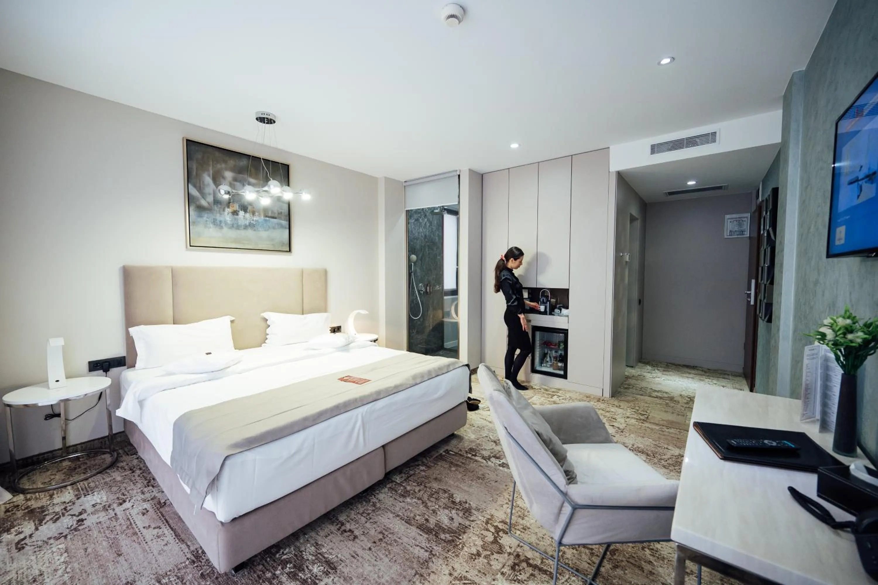 Bed in Fabesca Boutique Hotel & SPA