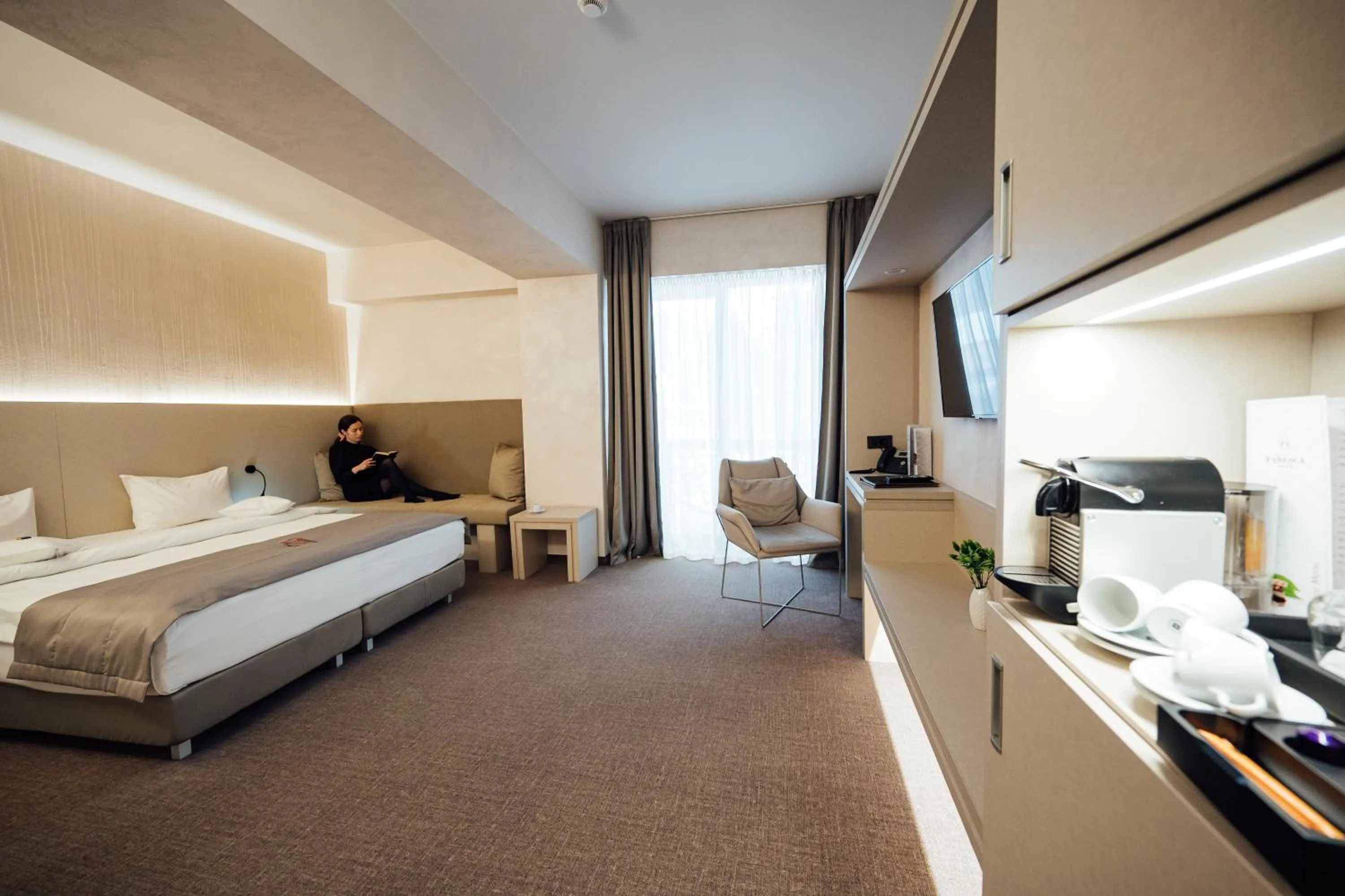 Bed in Fabesca Boutique Hotel & SPA