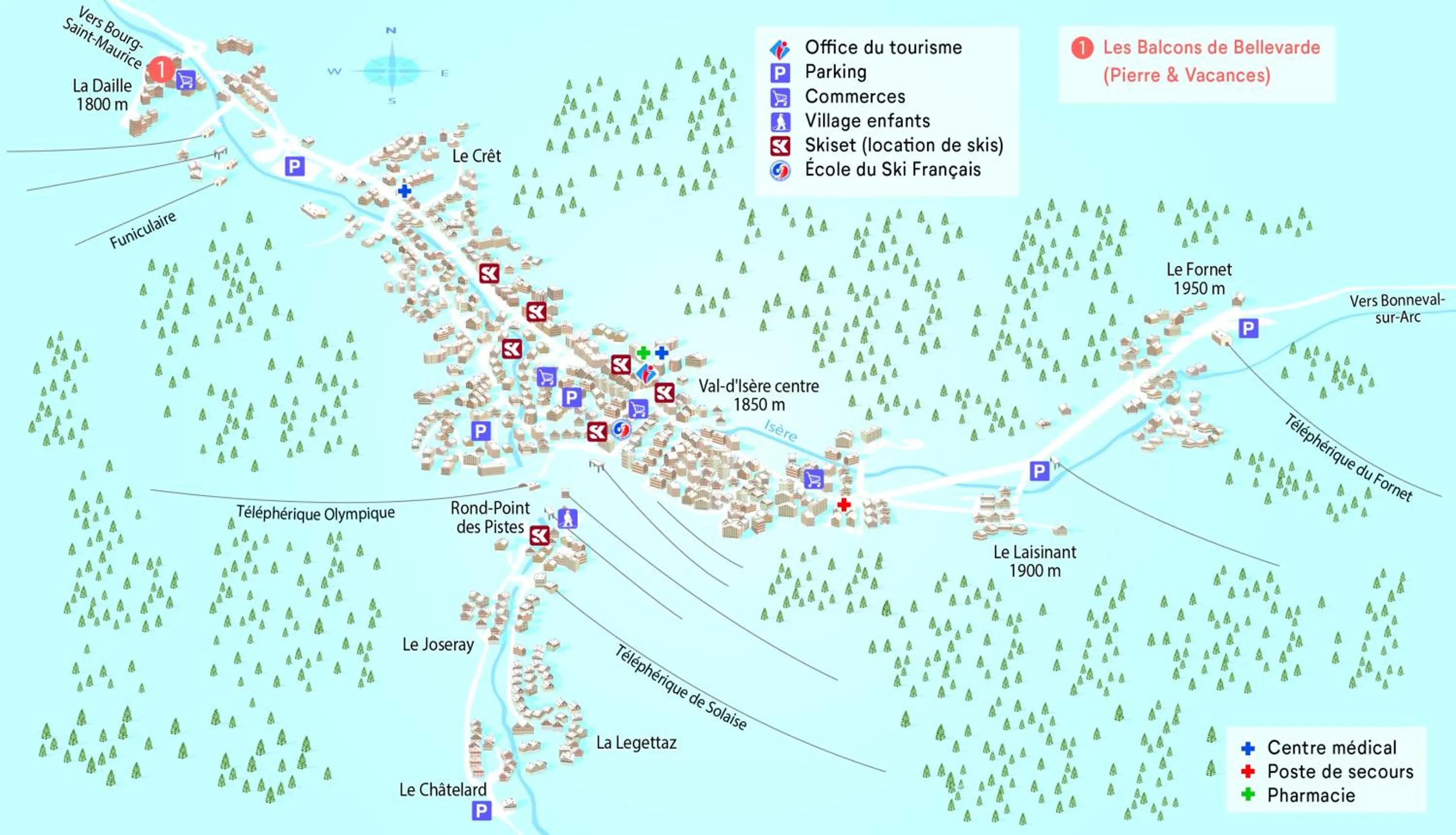 Bird's eye view in Résidence Pierre & Vacances Les Balcons De Bellevarde