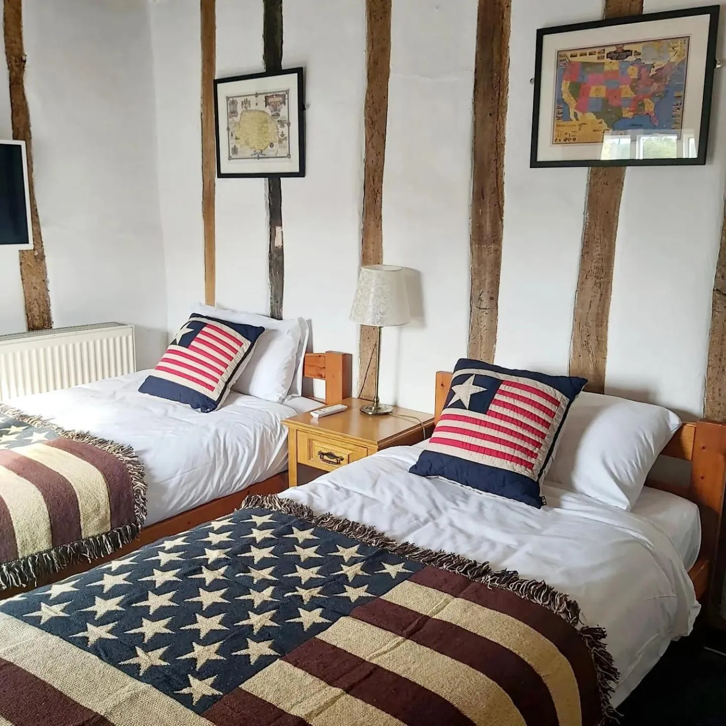 Bed in The Ram at Tivetshall