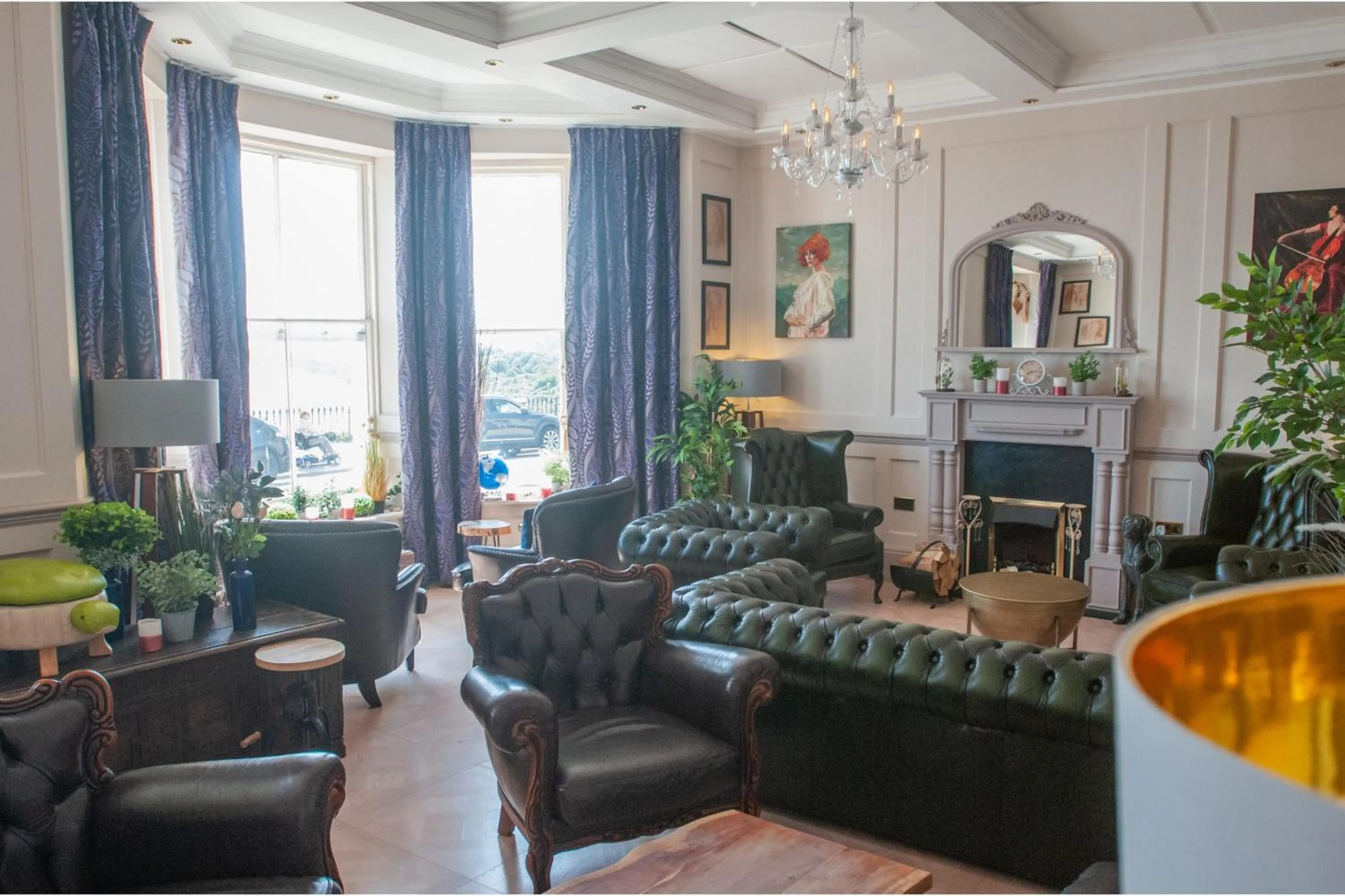 Lobby or reception in The Belgrave Hotel Tenby