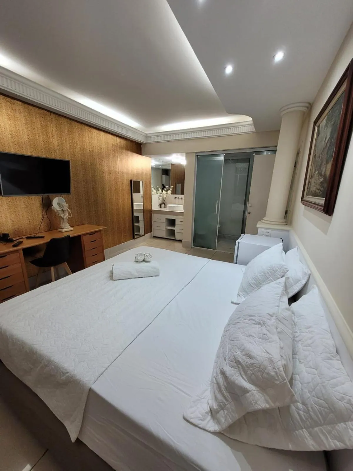 Bed in Apartamento Copacabana Frente Mar