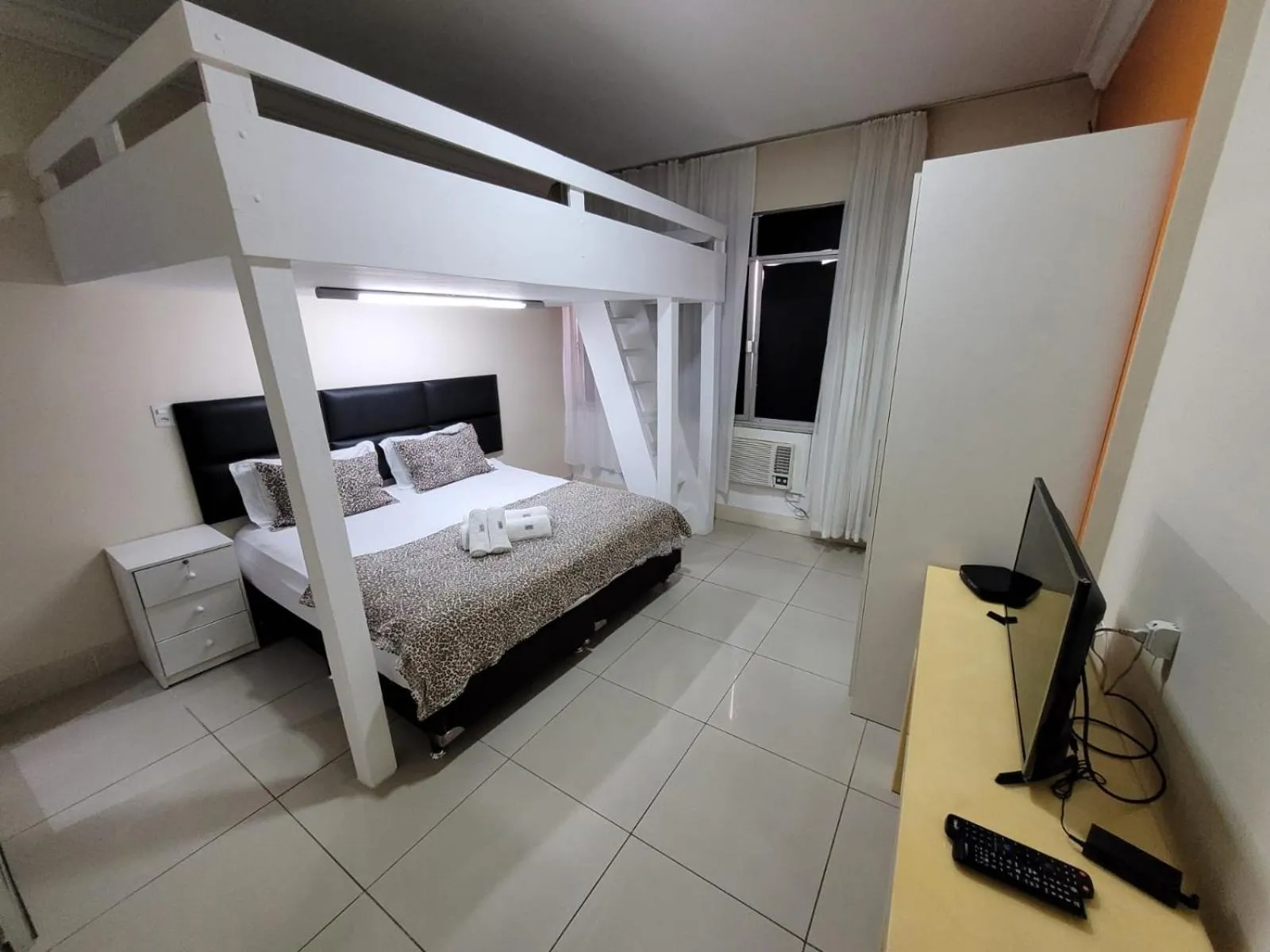 Bed in Apartamento Copacabana Frente Mar