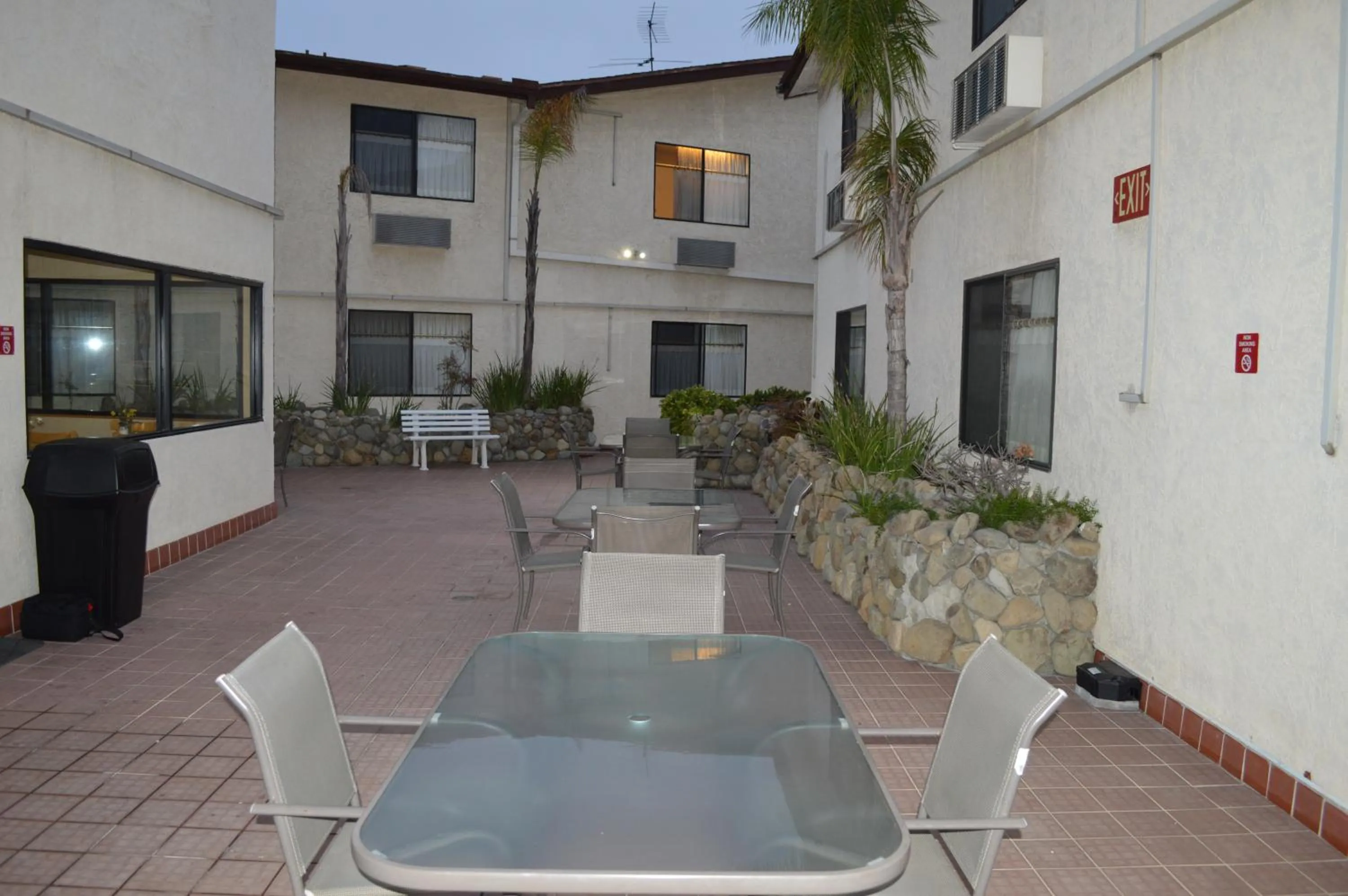 Patio in Jolly Roger Hotel