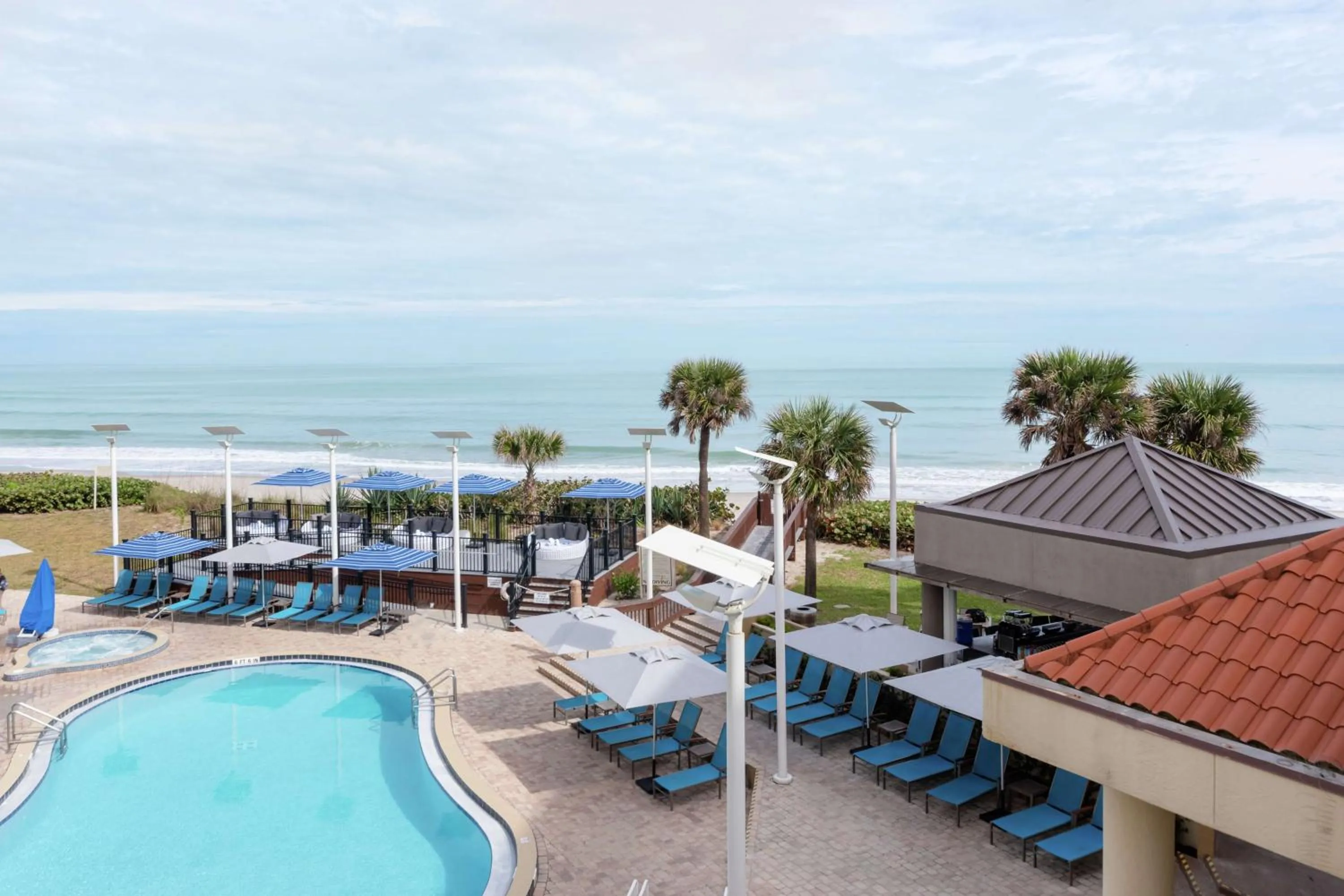Pool view in Hilton Melbourne Beach Oceanfront