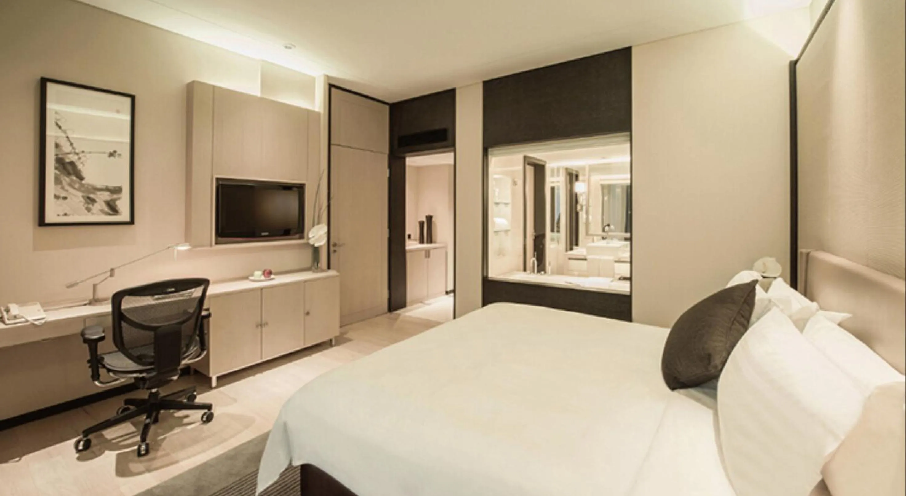 Decorative detail, Bed in Pan Pacific Xiamen