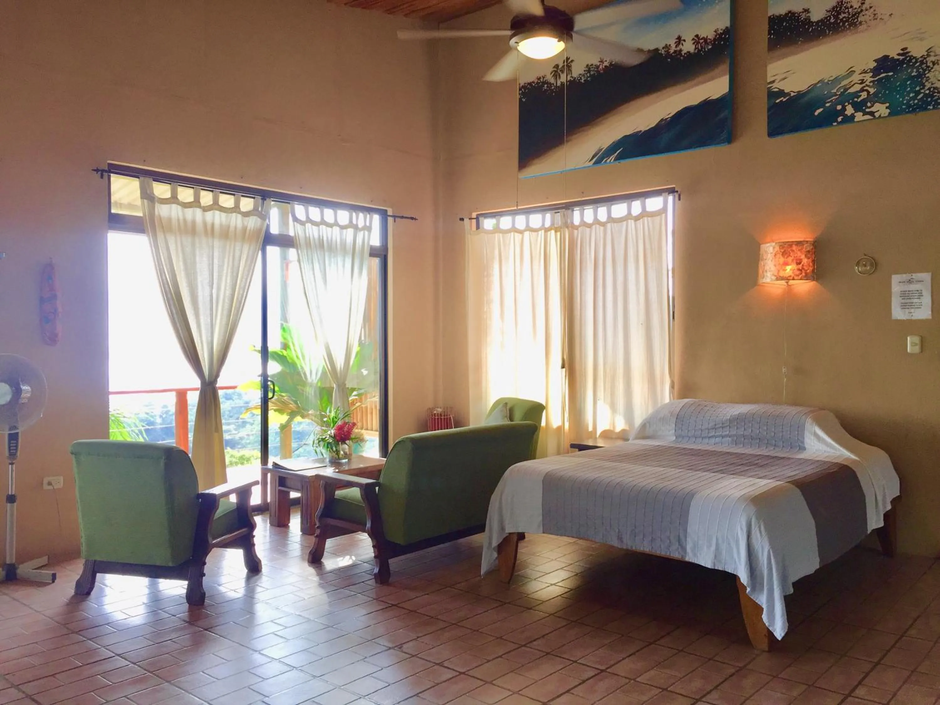 Bed in Santa Teresa Surf Vista Villas